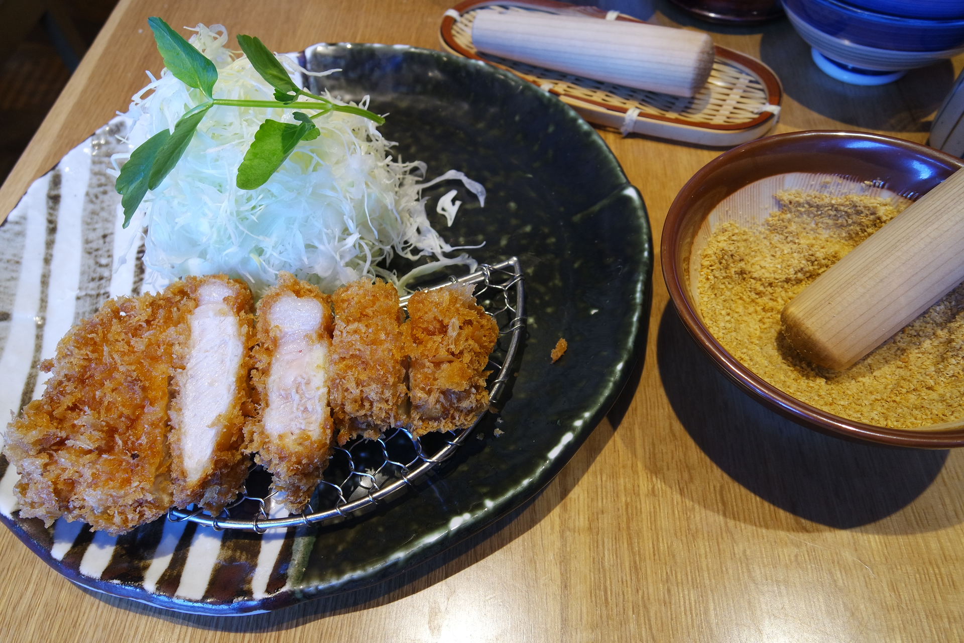 Crunchy Japanese Katsudon with Pickled Radish Garnish