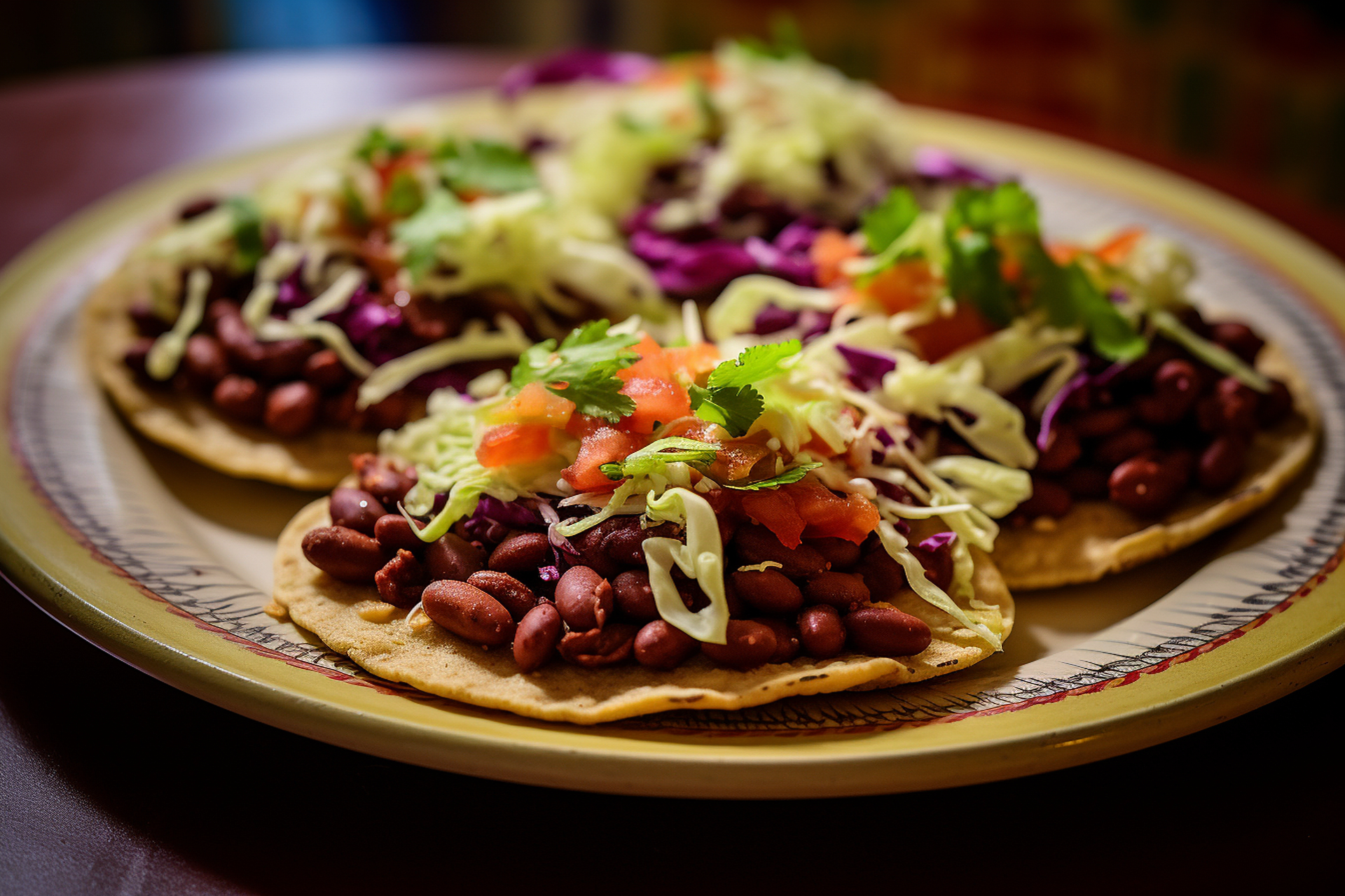 Cuban Black Bean Tacos with Sweet Plantain Pico de Gallo