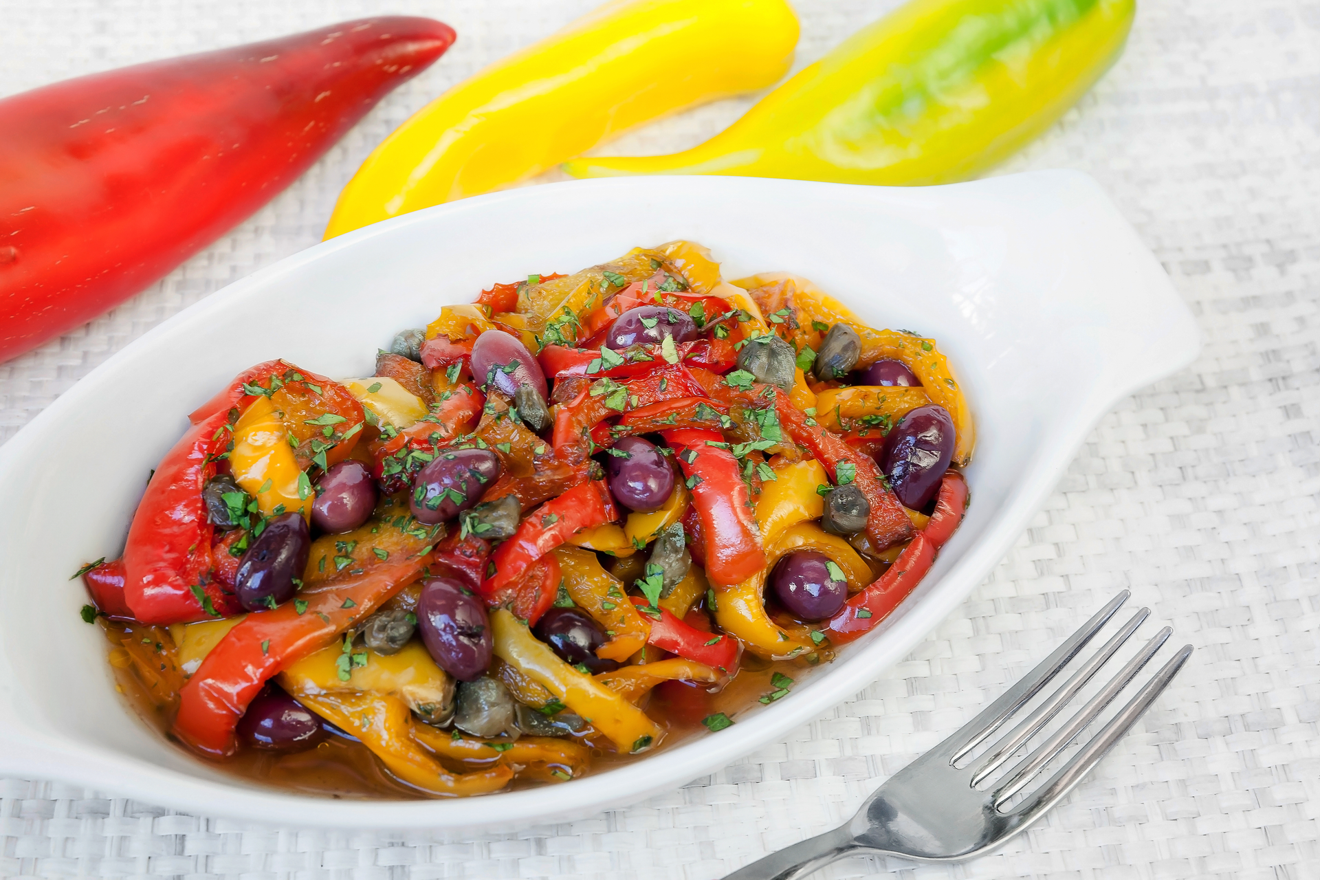 Cuban Ropa Vieja with Bell Peppers and Olives