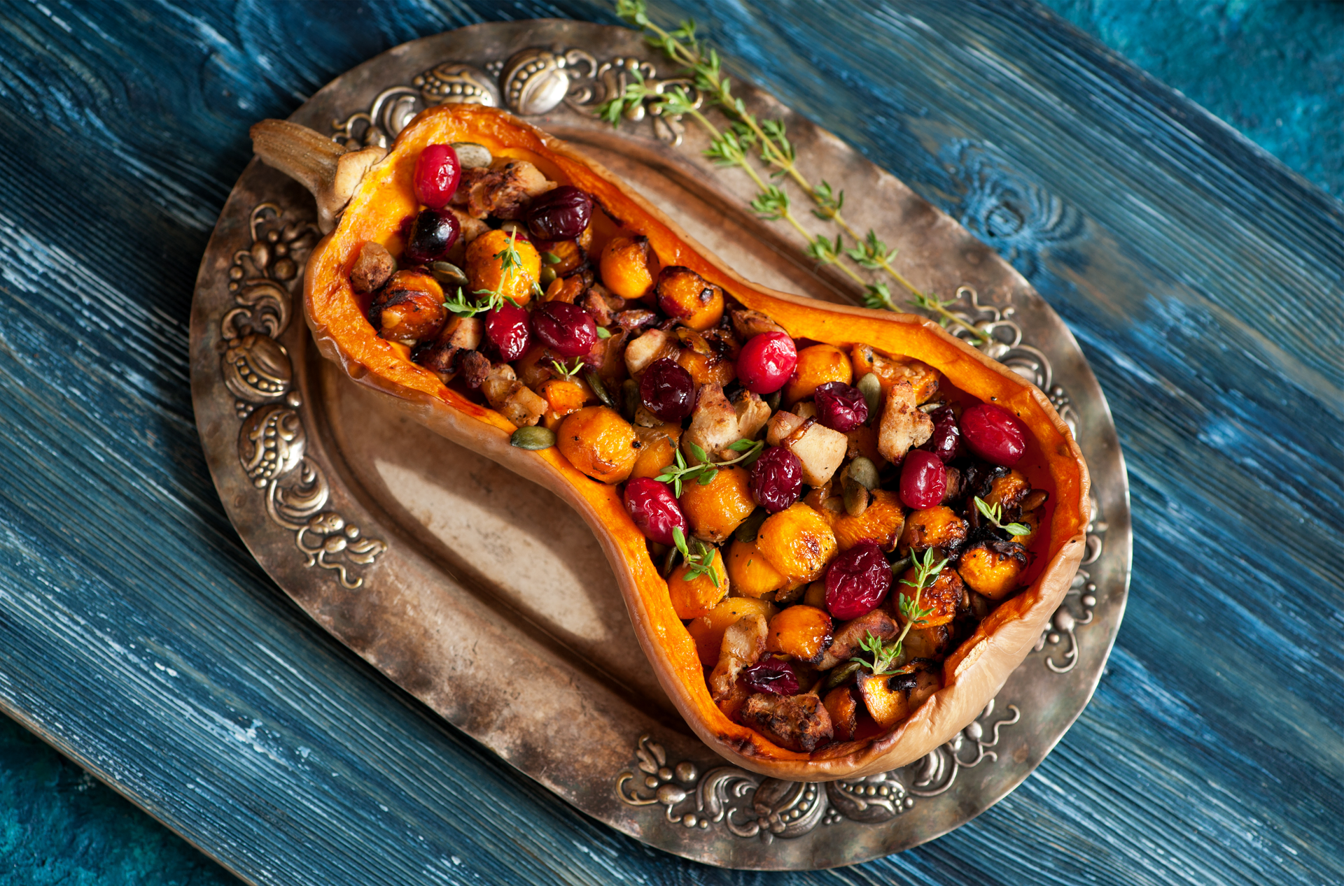 Cypriot Kolokotes with Sweet Pumpkin and Raisins