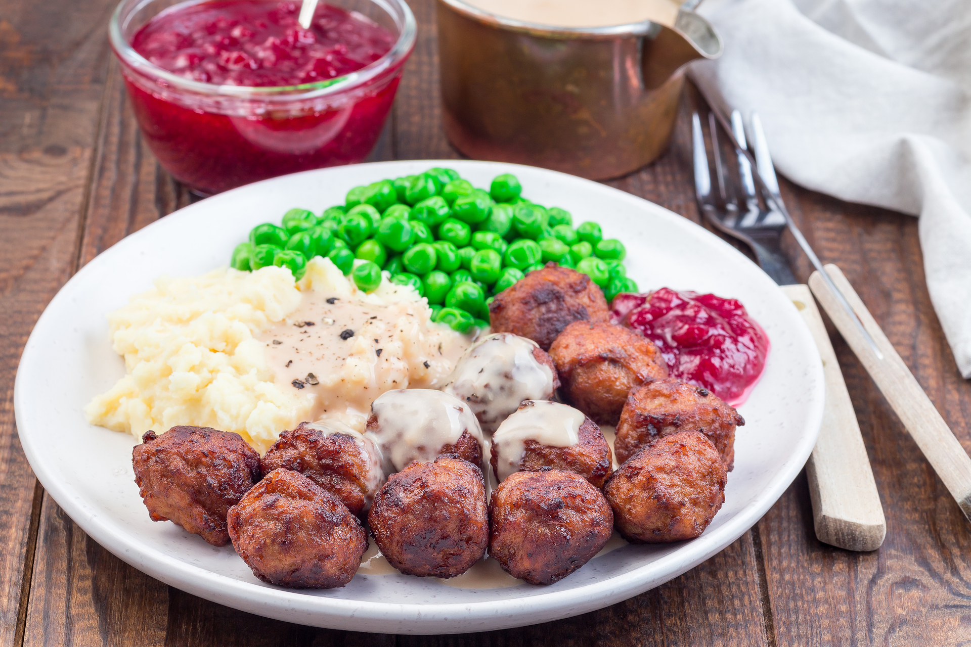Danish Frikadeller with Parsley and Gravy