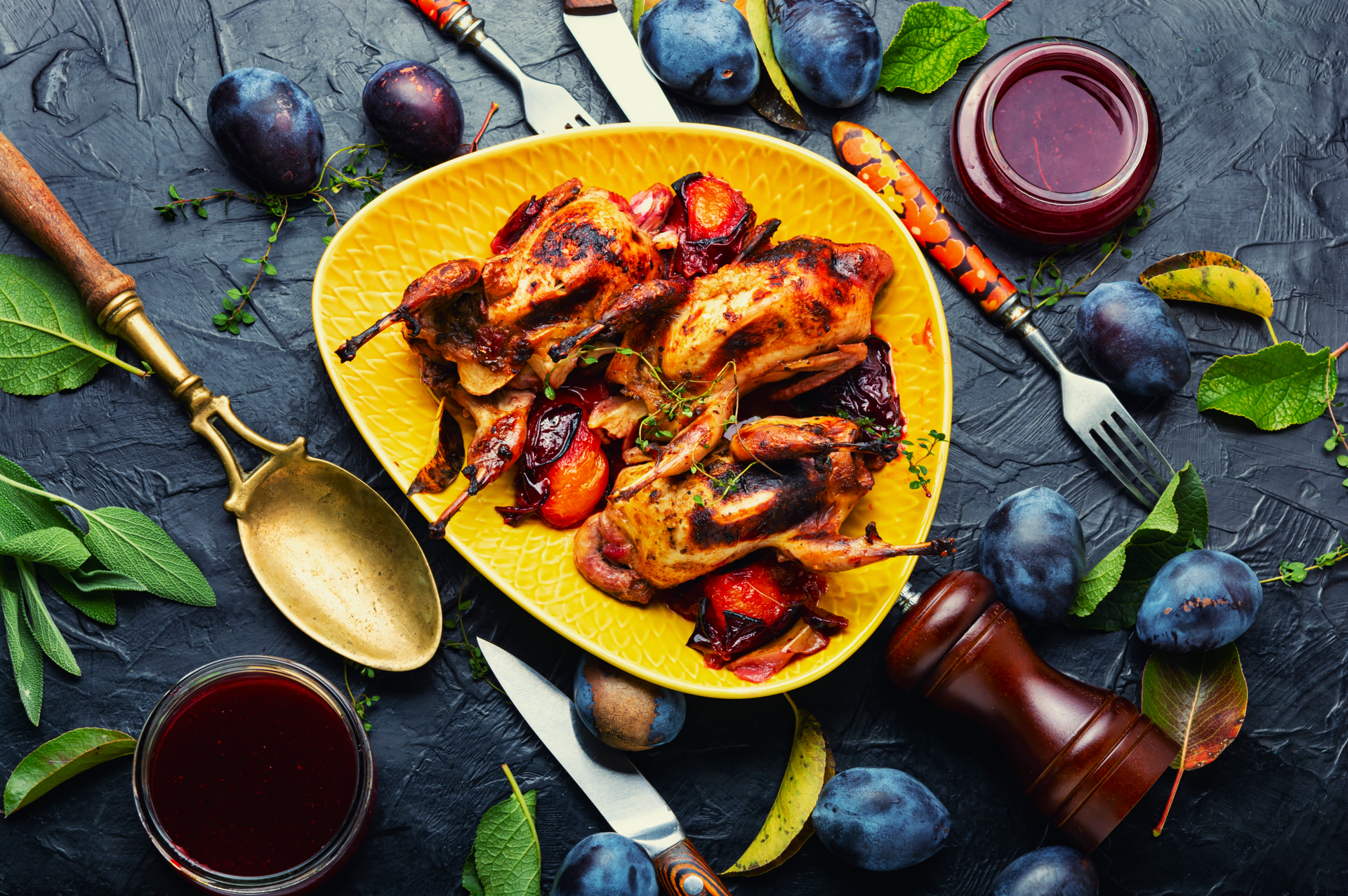 Decadent Belgian Cherry Beer Glazed Duck with Juniper Berries