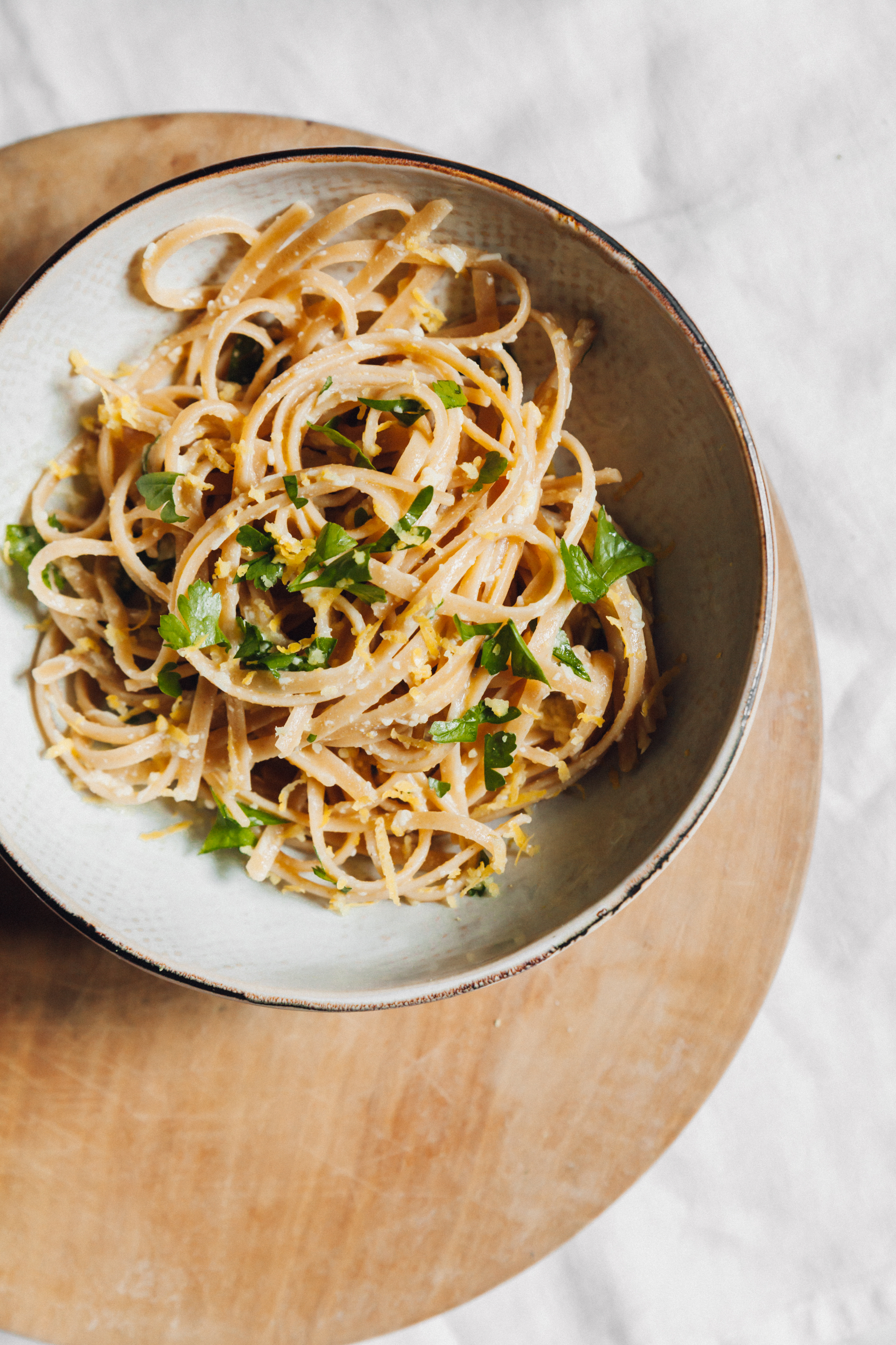 Delicate Japanese Soba Noodles with Tofu and Miso Dressing