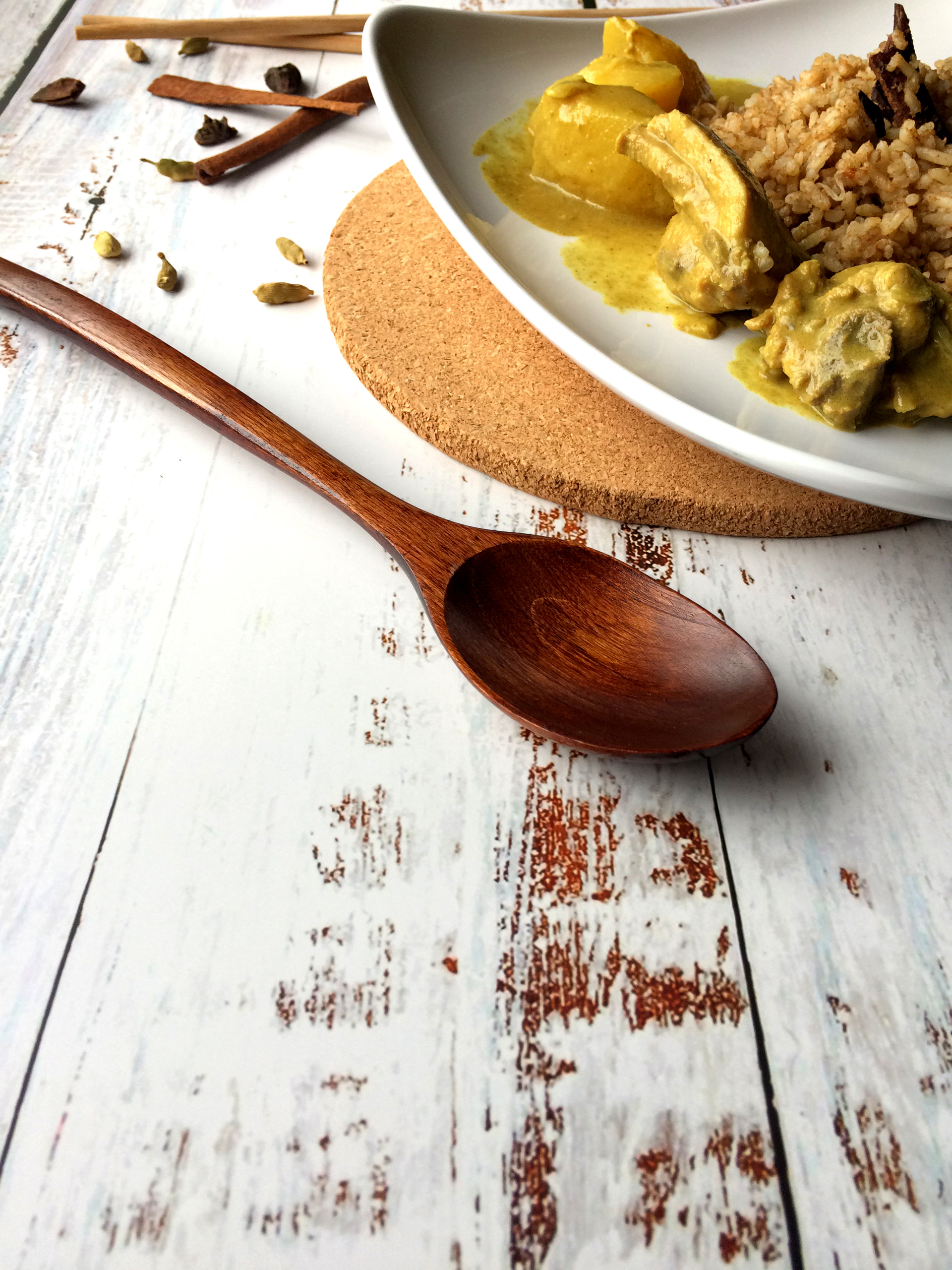 Ethiopian Honey-Scented Doro Kurma with Turmeric and Cardamom