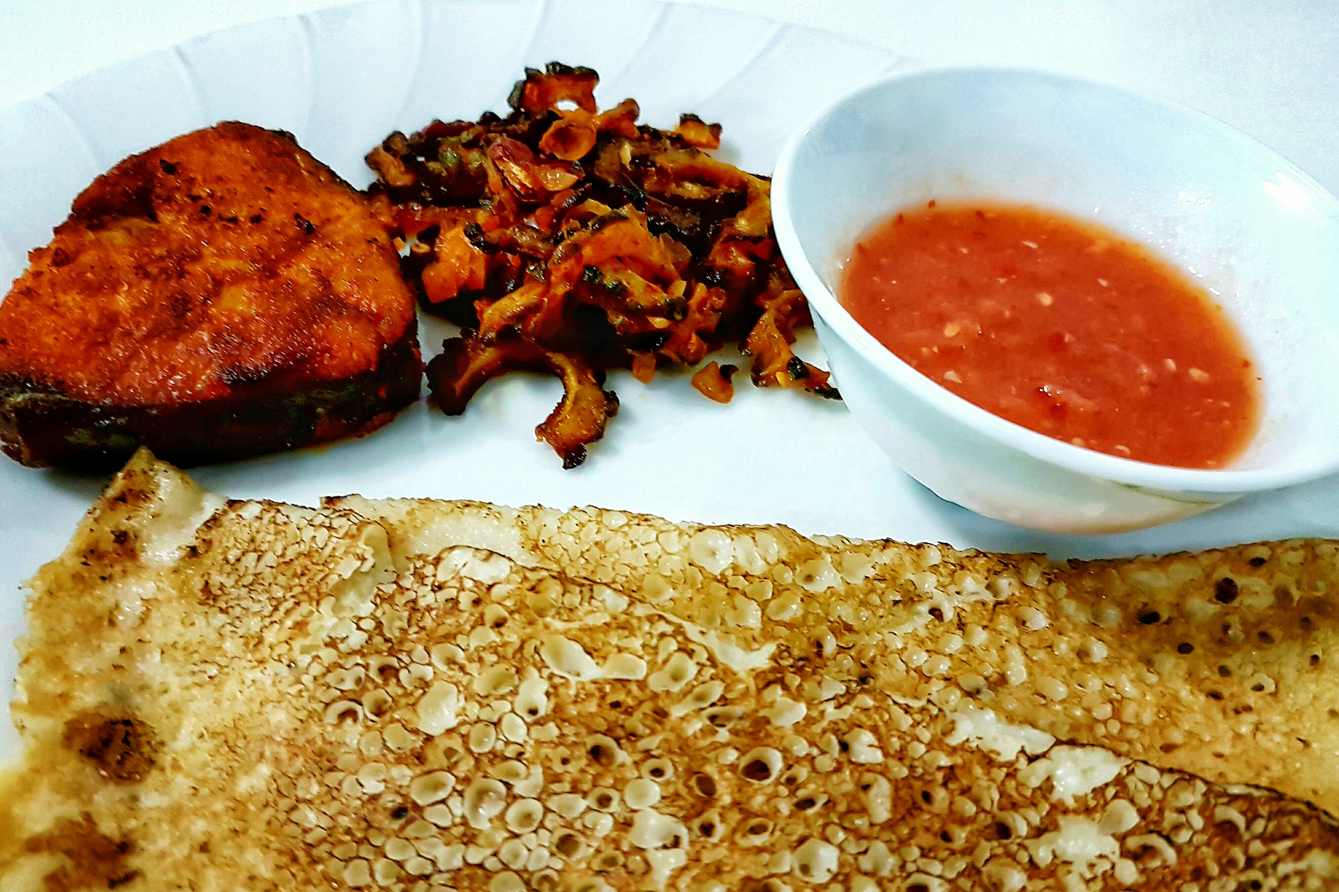 Ethiopian Injera Frites with Berbere Spice