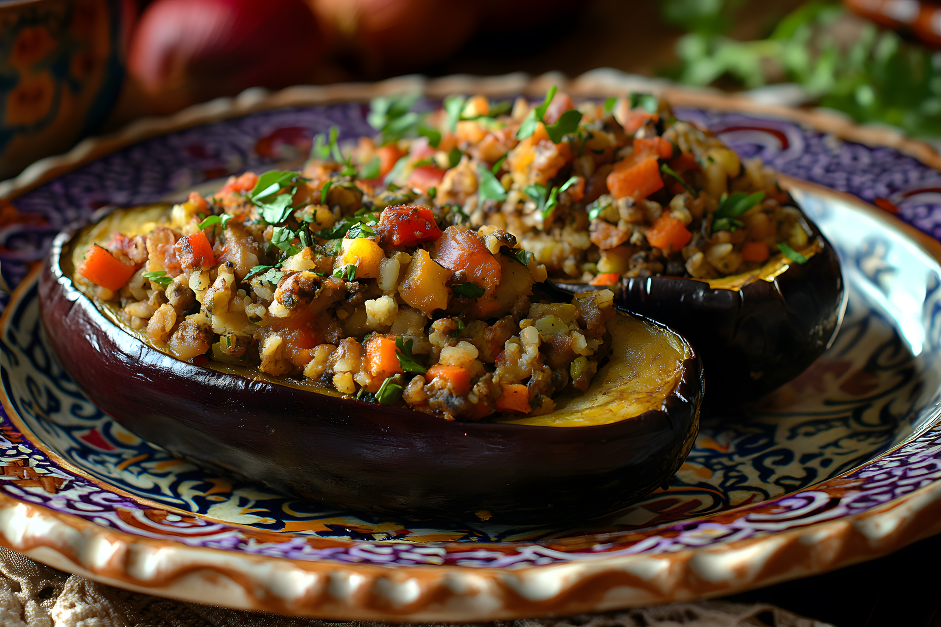 Ethiopian Smoked Eggplant Lentil Stew with Mitmita