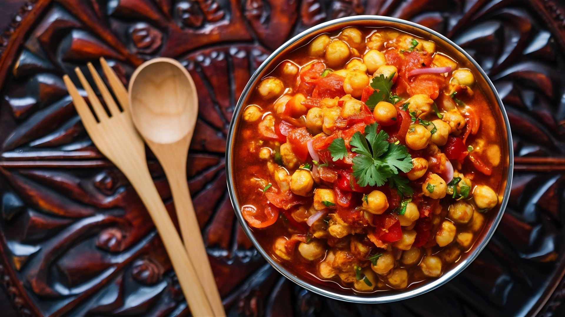 Ethiopian Spiced Chickpea Stew with Berbere Tomato Sauce