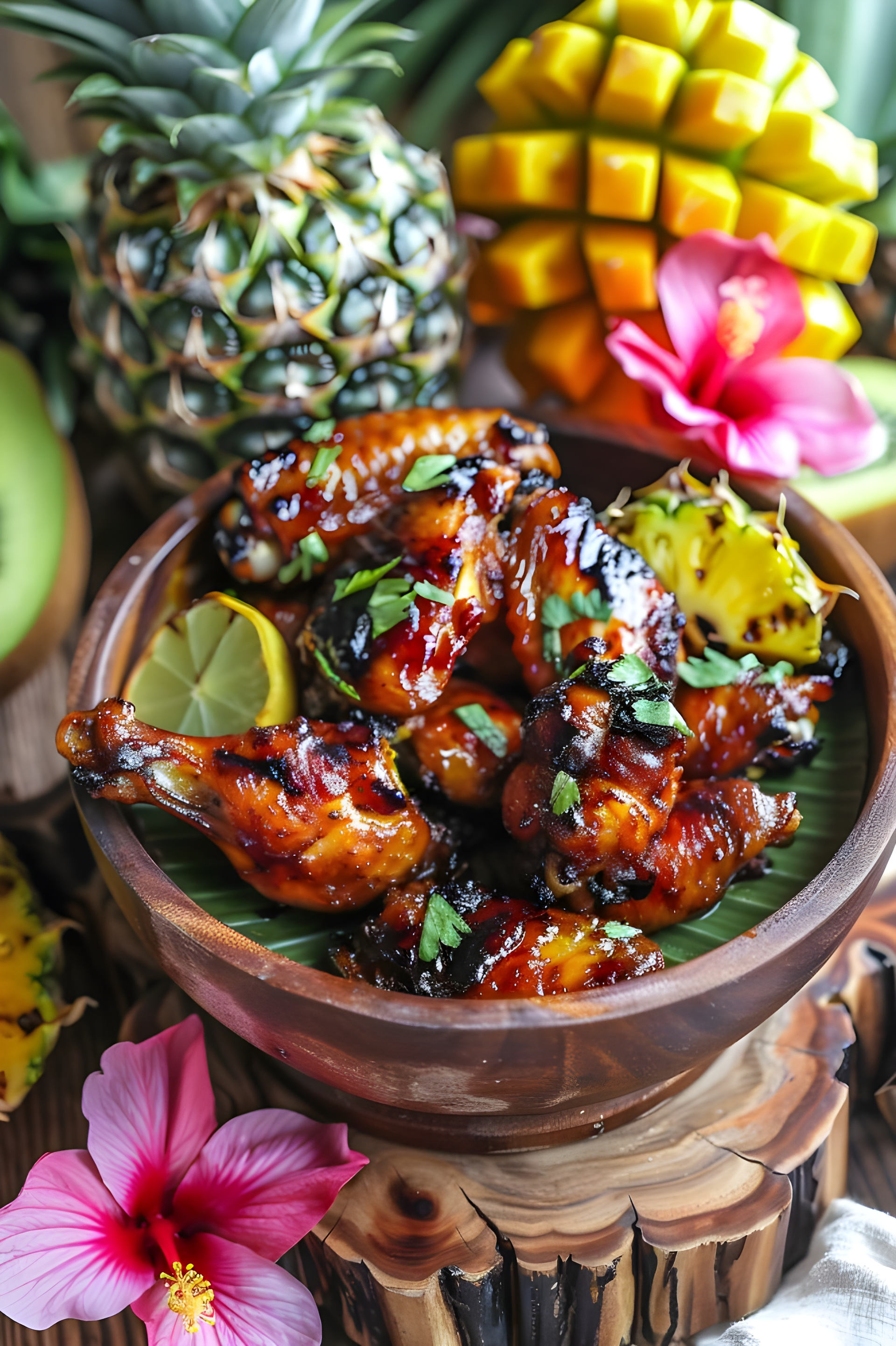 Exotic Polynesian Chicken Luau with Taro Leaf Sauce