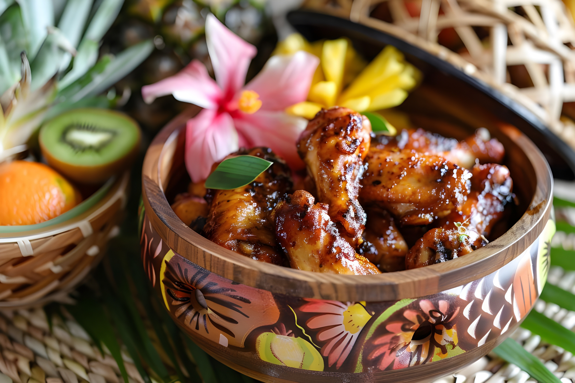 Exotic Polynesian Chicken Luau with Taro Leaf Sauce