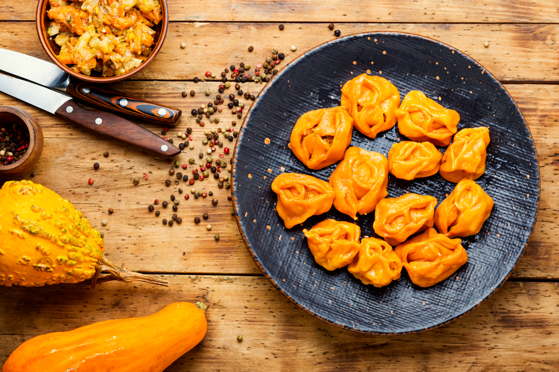Exotic Turkish Manti with Spiced Pumpkin Filling