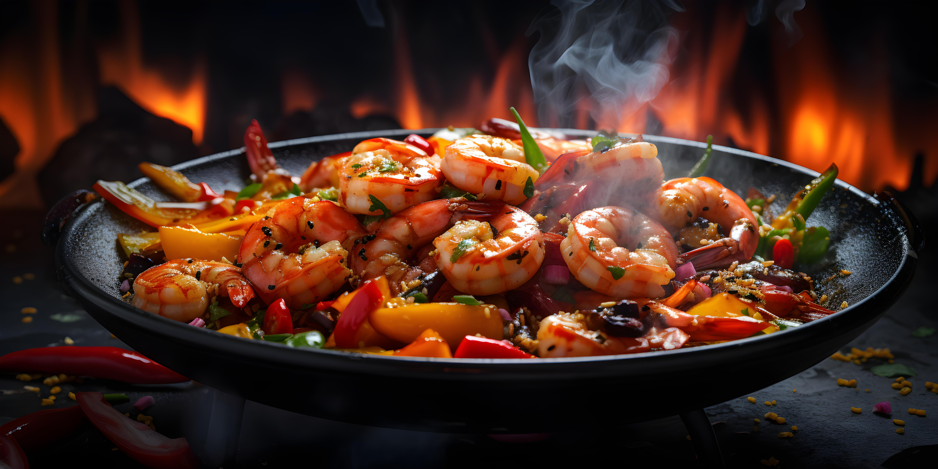 Fiery Jamaican Hot Pepper Shrimp