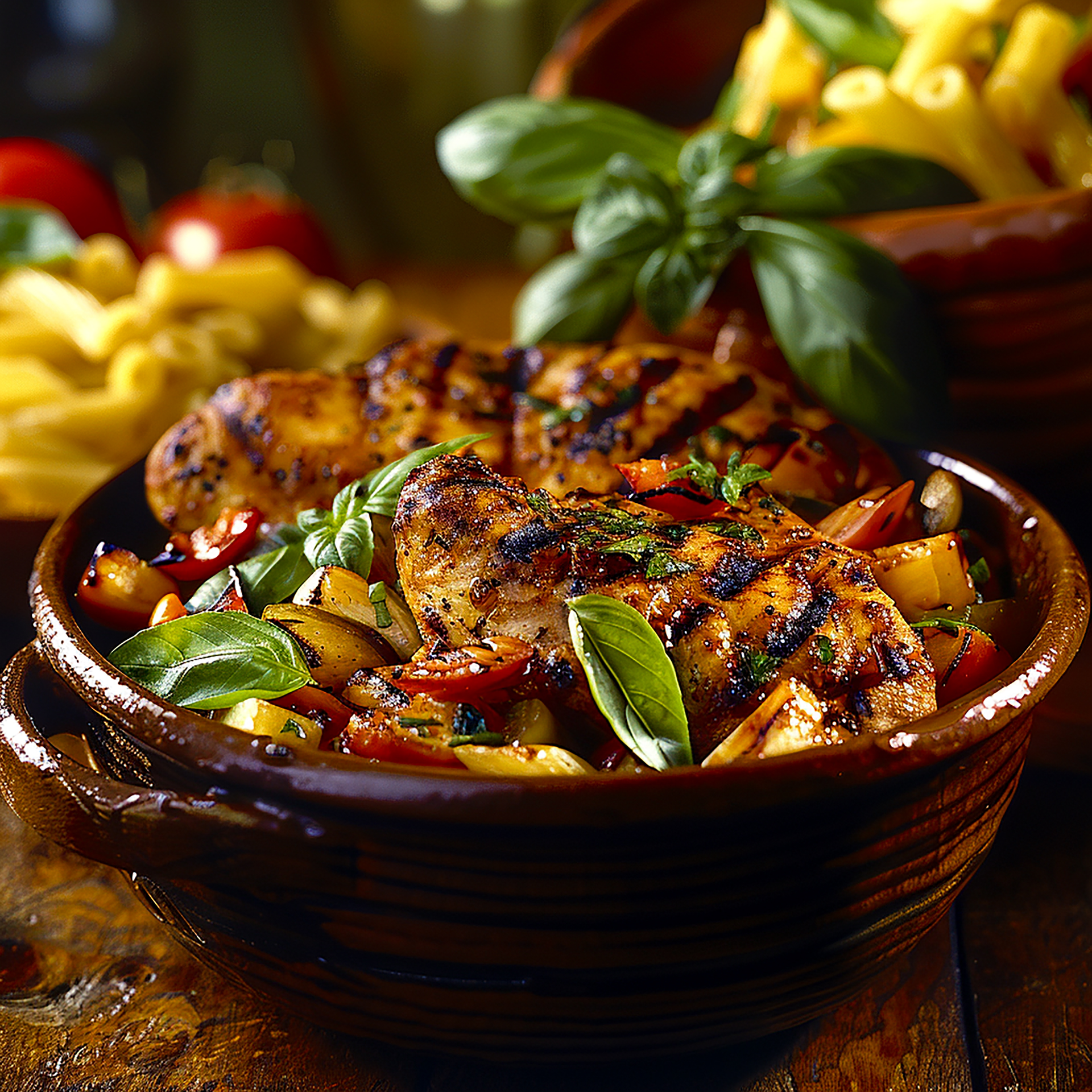 Fiery Jamaican Scotch Bonnet Chicken Curry with Grilled Plantains
