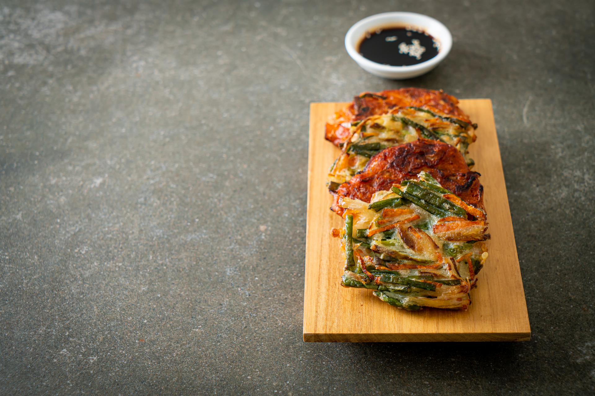 Fiery Korean Bibimbap Burritos with Gochujang Sauce