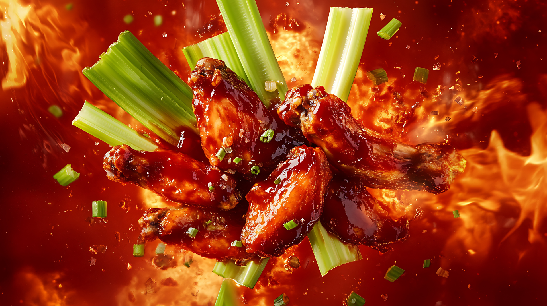 Fiery Sichuan Chicken Wings with Chili and Garlic