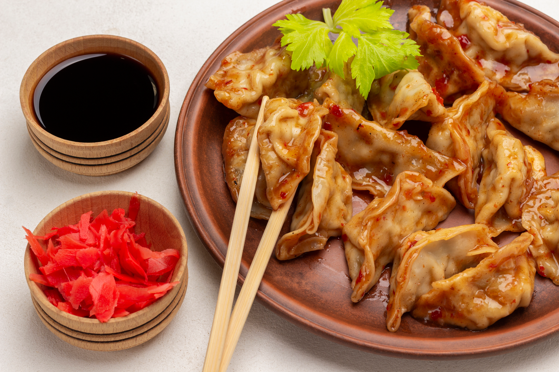 Fiery Sichuan Spicy Chicken Wontons with Chili Oil