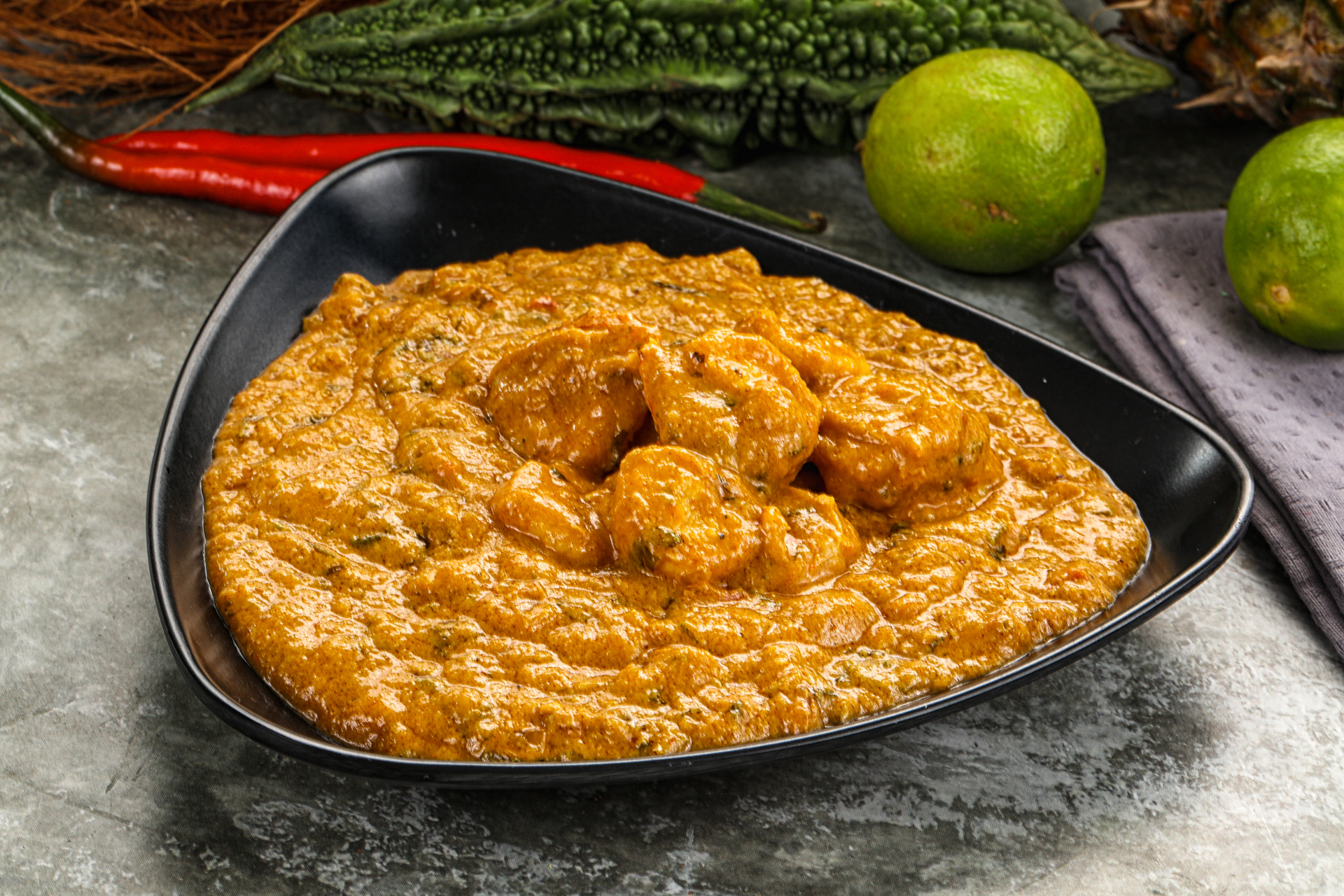Fiery Trinidadian Fried Shrimp Roti with Curry Chickpeas