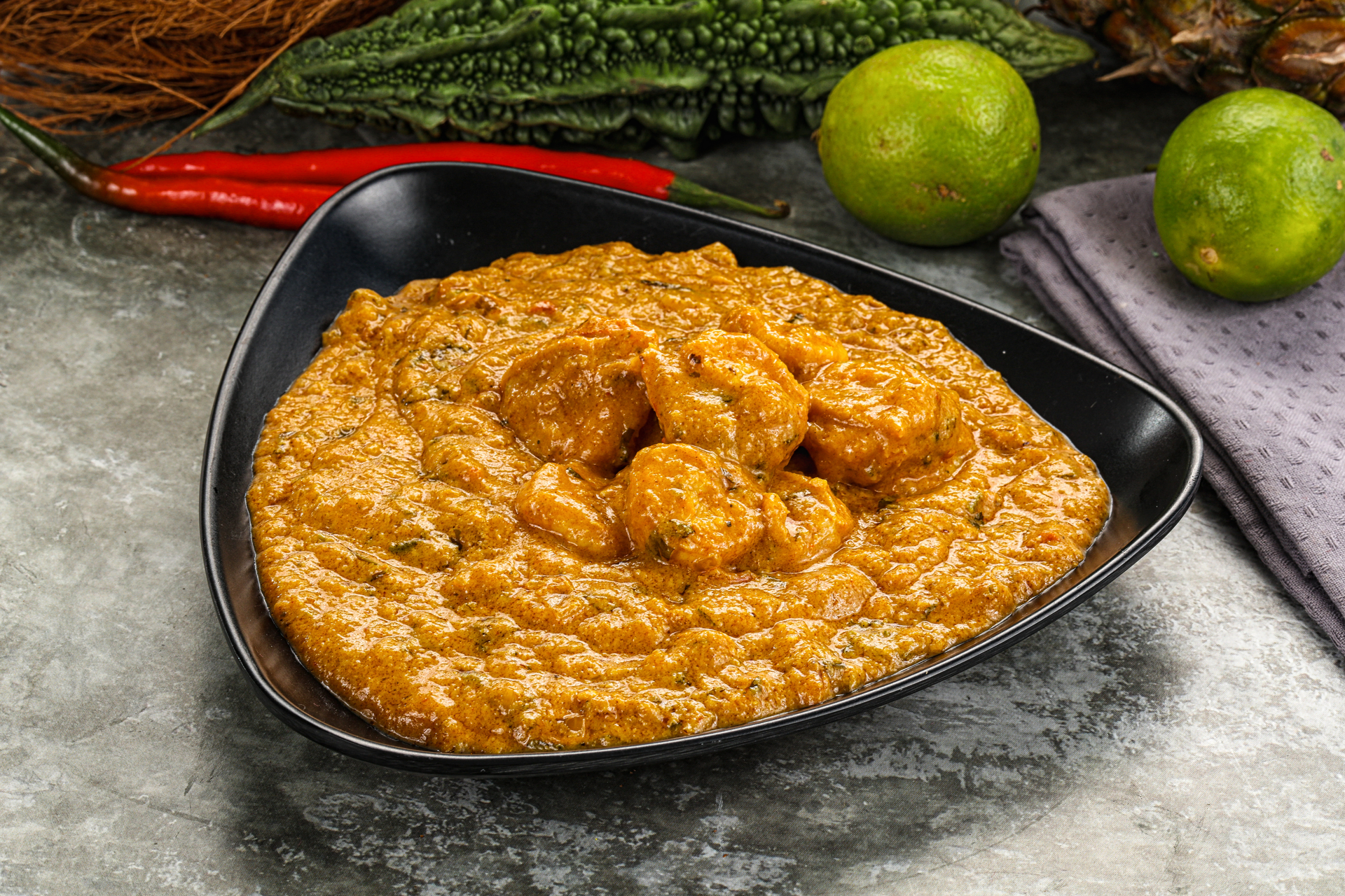 Fiery Trinidadian Fried Shrimp Roti with Curry Chickpeas
