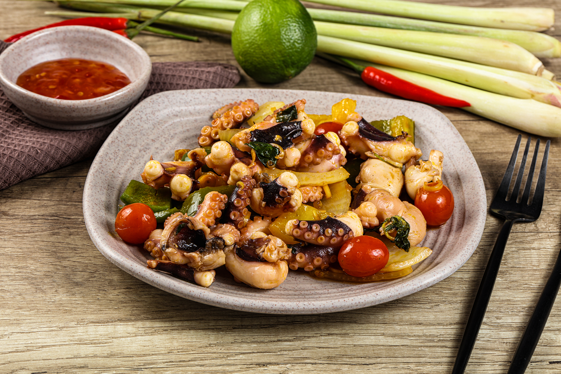 Filipino Grilled Pork Sisig with Calamansi and Chilies