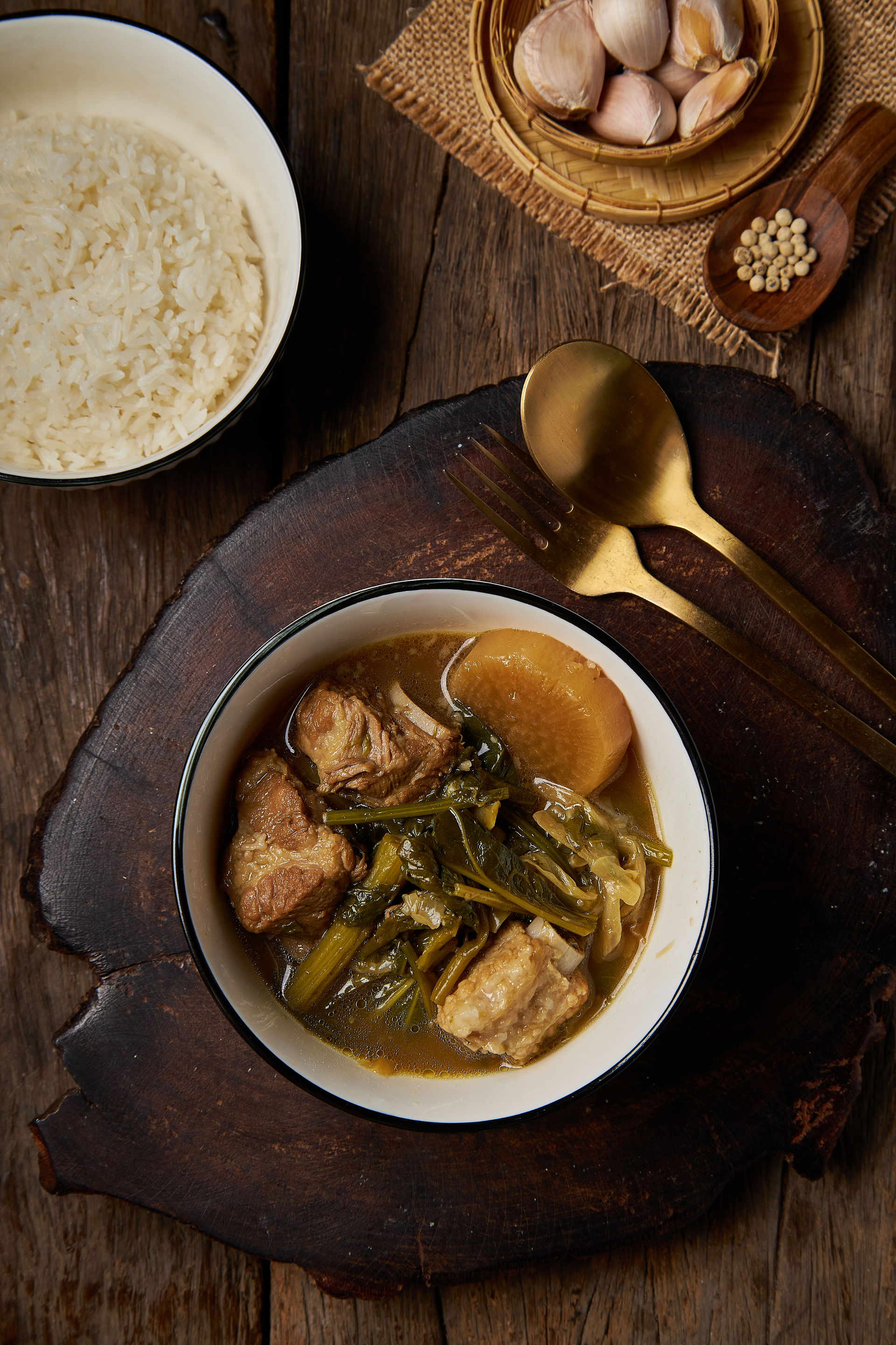 Filipino Sinigang with Tamarind and Pork