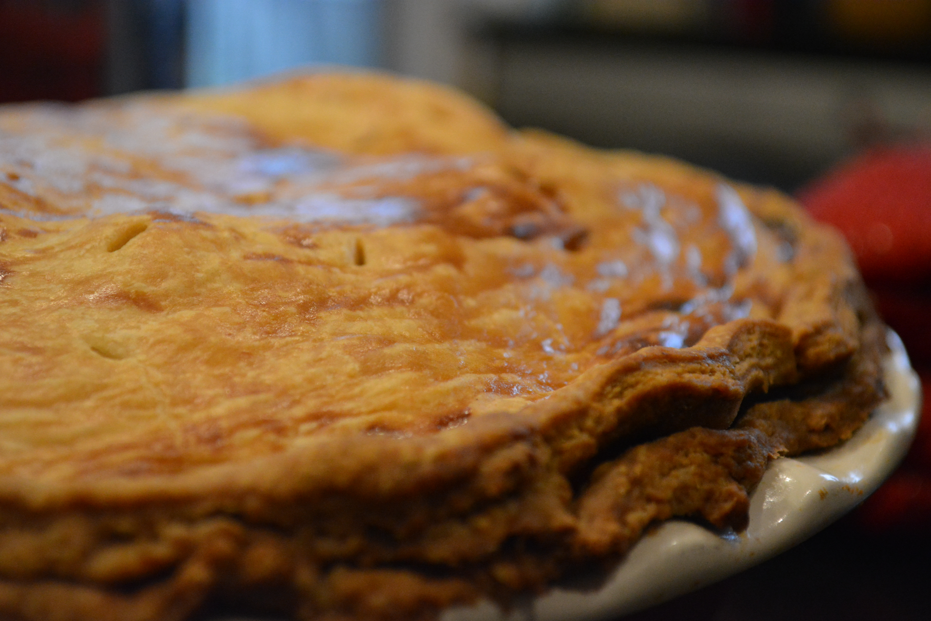 Flaky Surinamese Pom Pie with Salted Cod