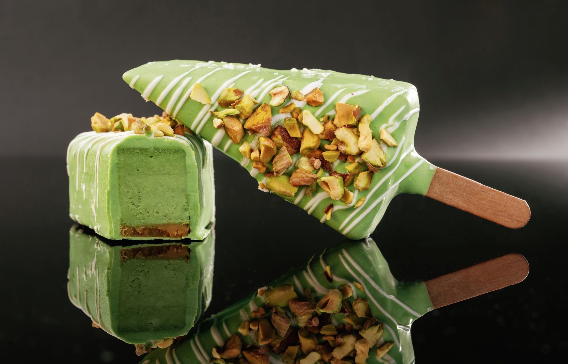 Floral Indian Cardamom Kulfi with Roasted Almond Topping