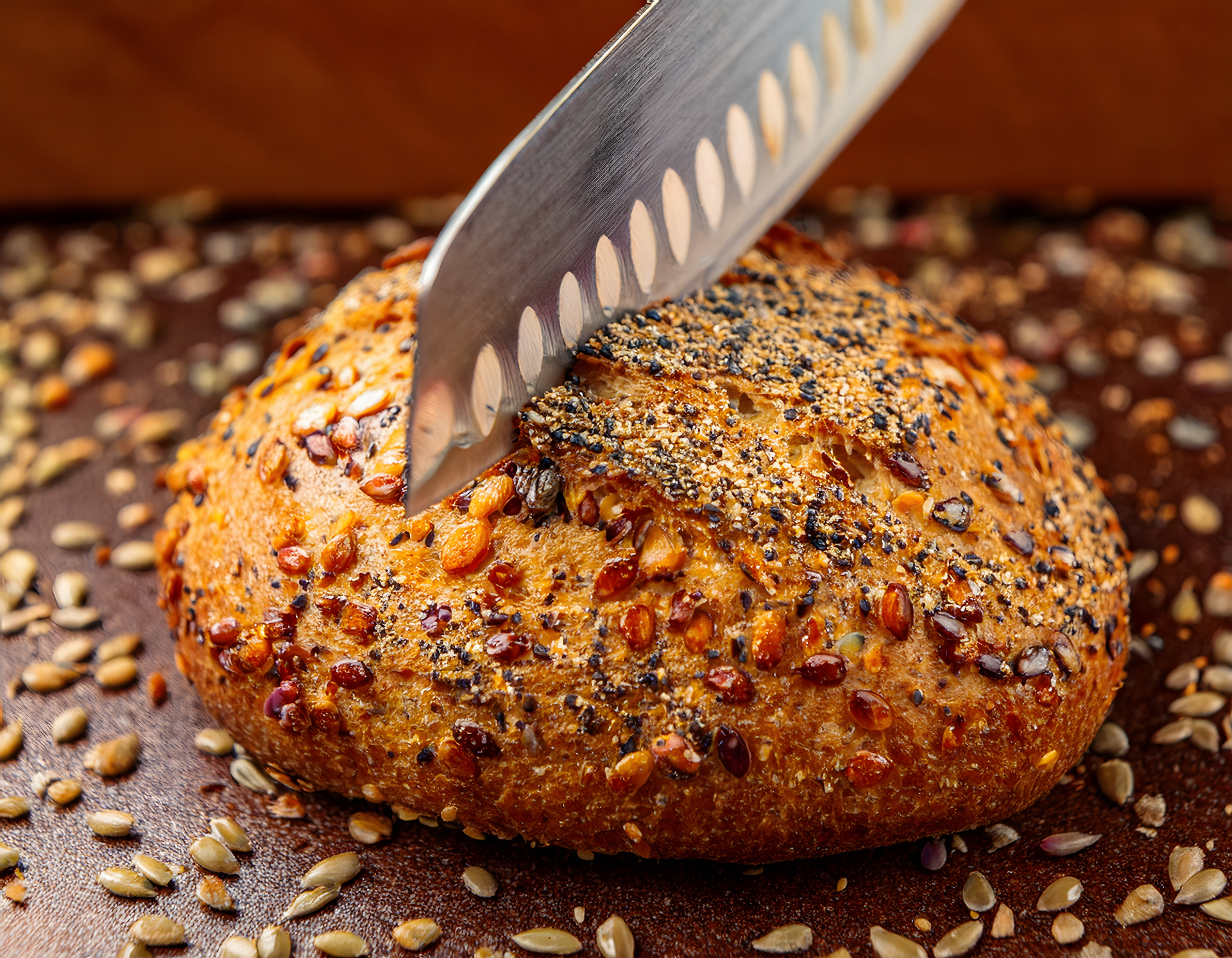 Fluffy Danish Rye Bread with Sunflower Seeds