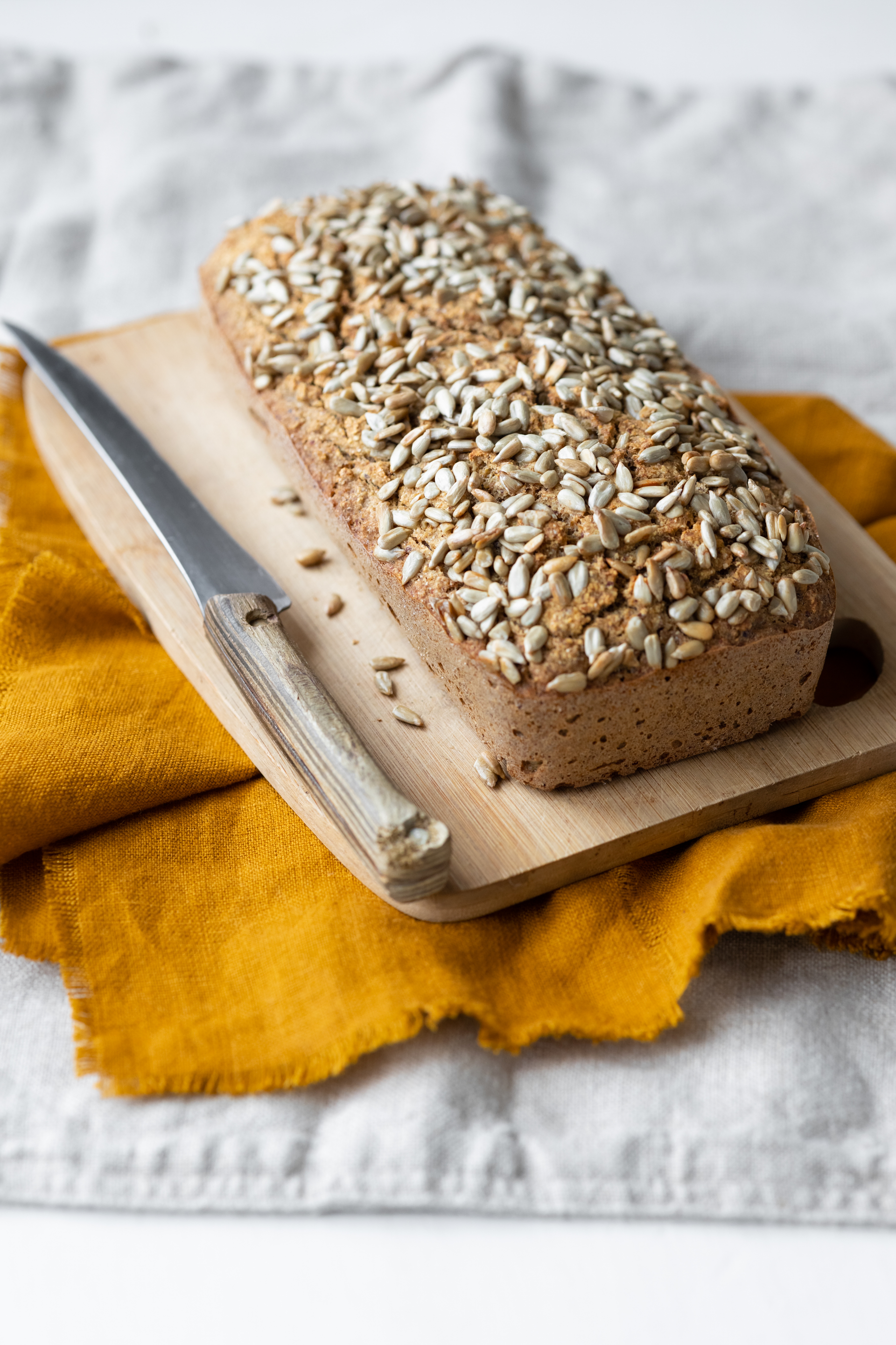 Fluffy Danish Rye Bread with Sunflower Seeds