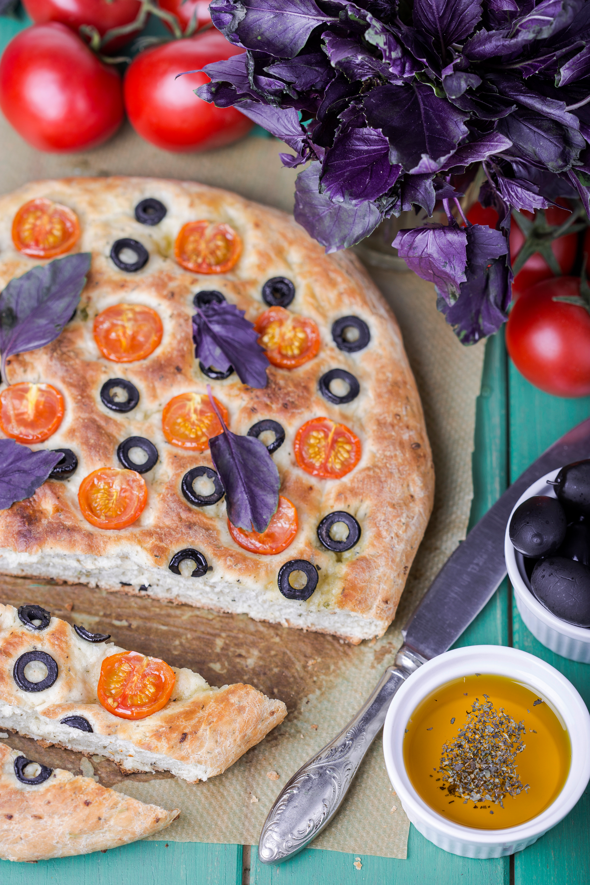 Fluffy Turkish Pogaça with Feta and Black Olives