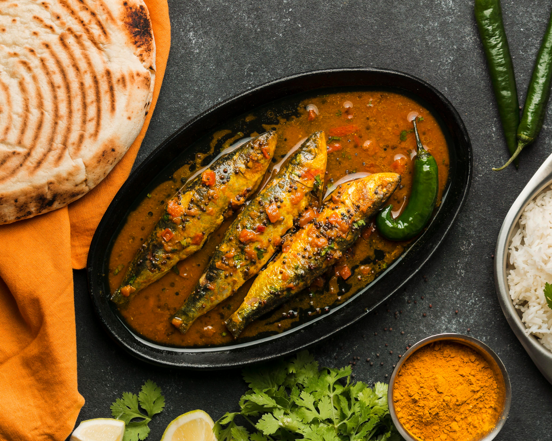 Fragrant Bengali Panta Bhat with Fish Fry