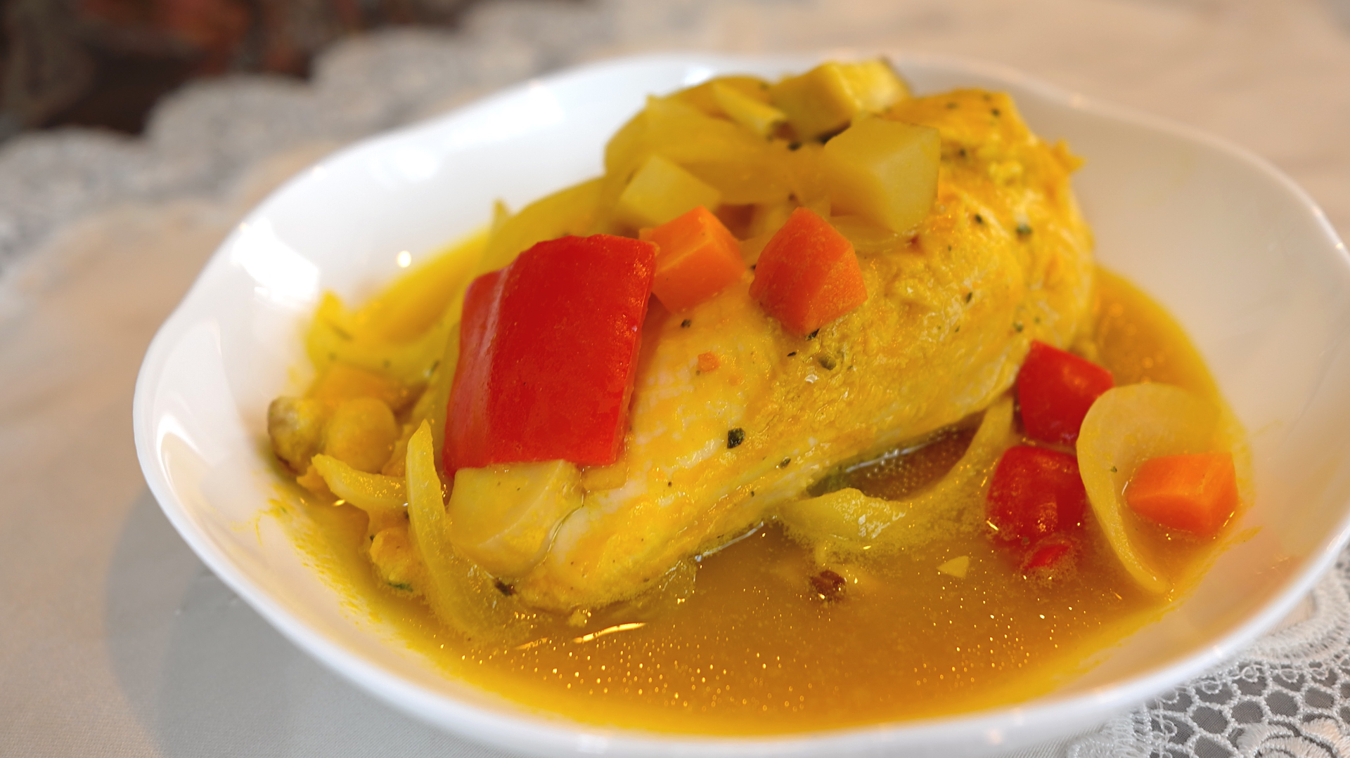 Fragrant Congolese Moambe Chicken with Palm Butter Sauce