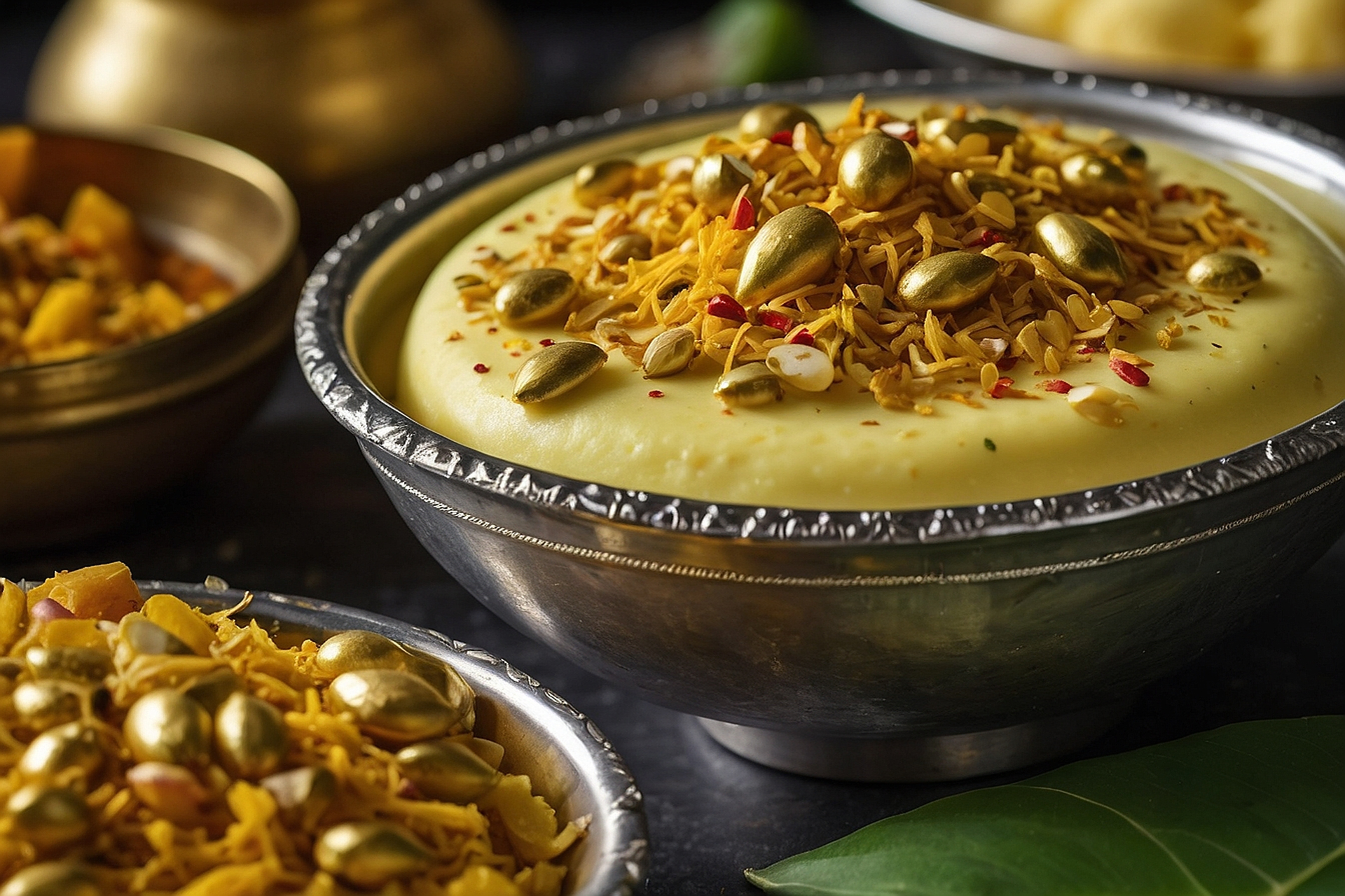 Fragrant Indian Cardamom Kheer with Saffron and Pistachios