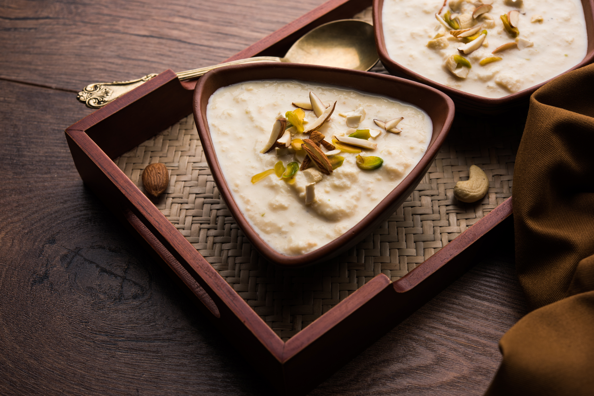 Fragrant Indian Cardamom Kheer with Saffron and Pistachios