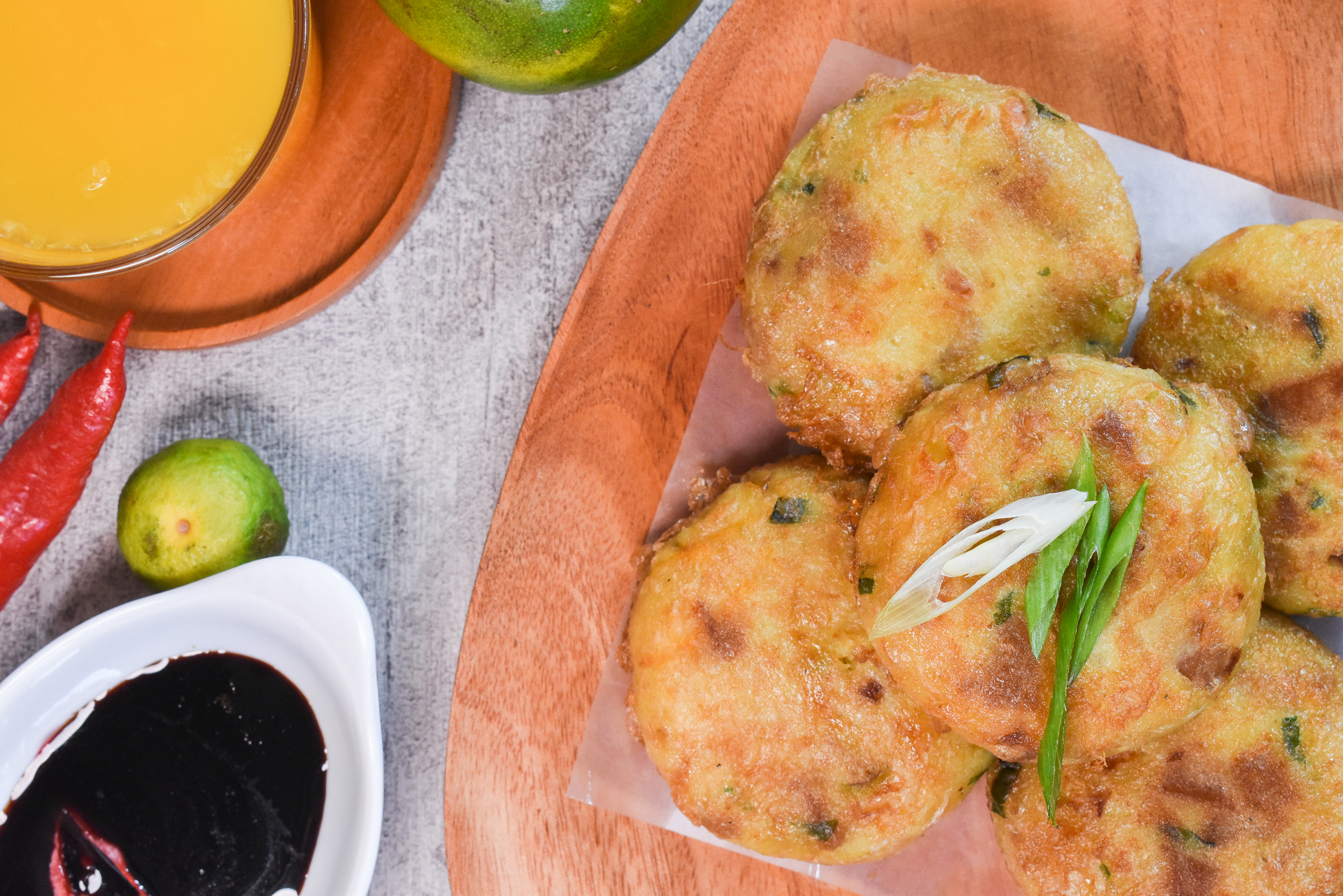 Fragrant Jamaican Breadfruit Fritters with Scotch Bonnet Aioli