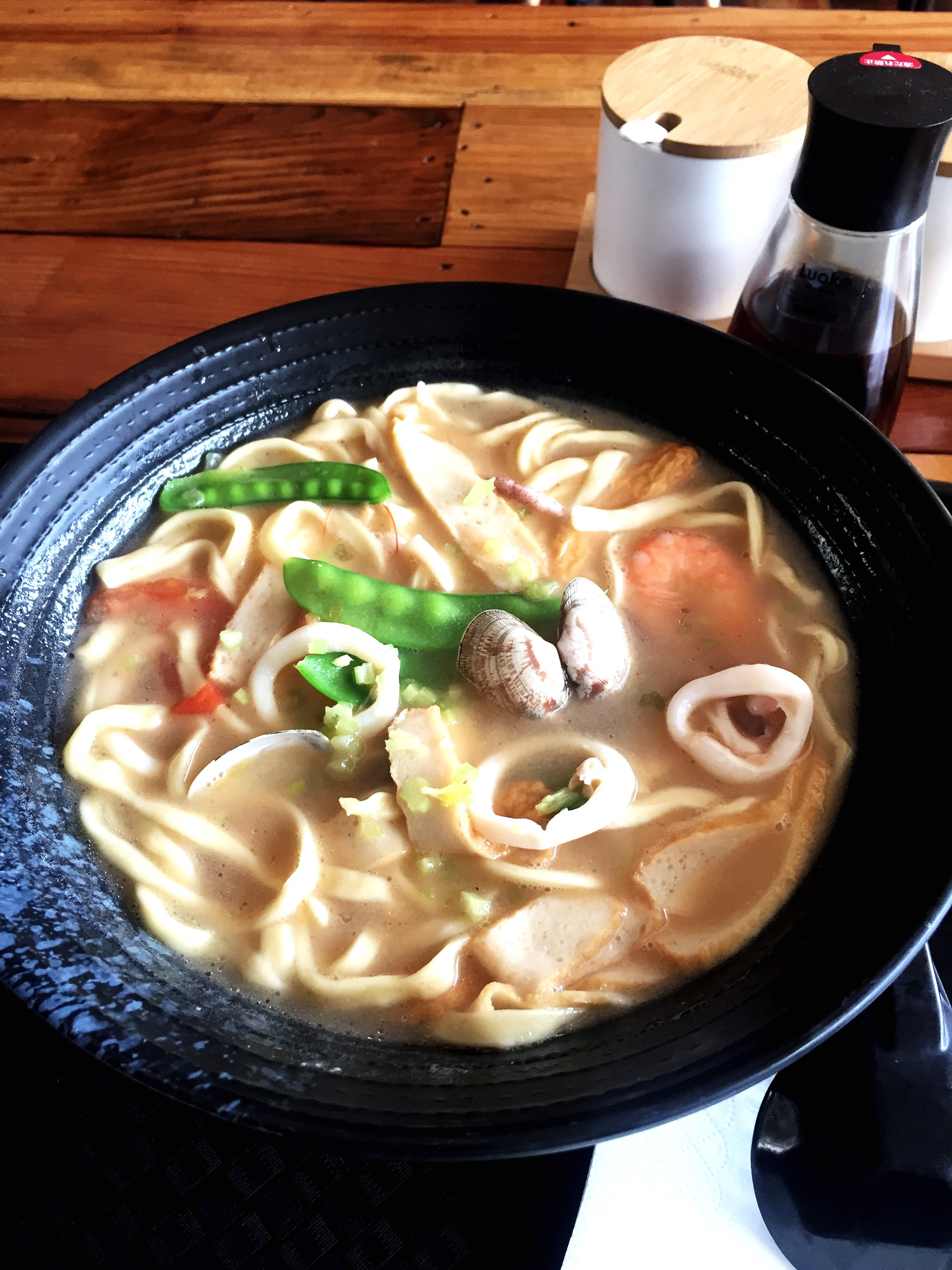 Fragrant Japanese Niboshi Ramen with Clam Broth