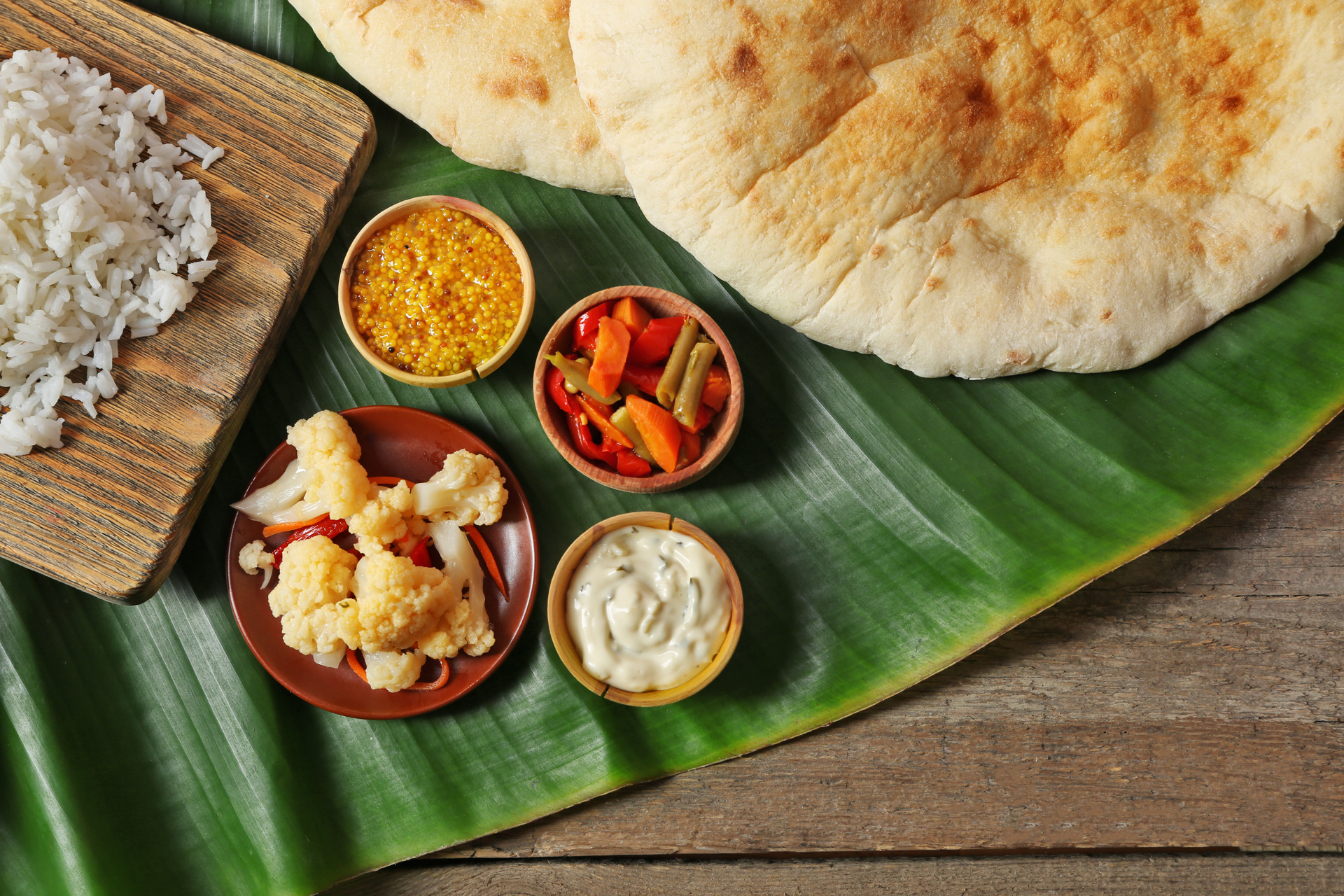 Fragrant Mauritian Dholl Puri Roti with Curry Vegetables