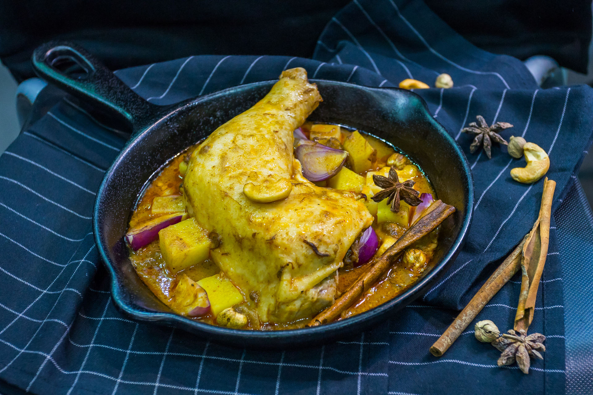 Fragrant Moroccan Chicken M'hammar with Saffron