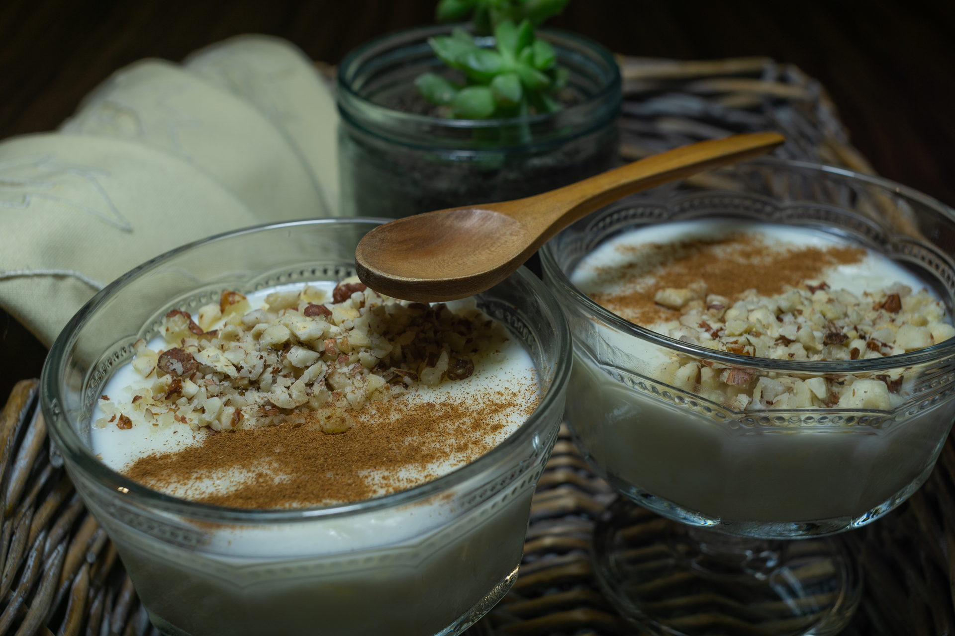 Fragrant Pakistani Cardamom Kheer with Fig Compote