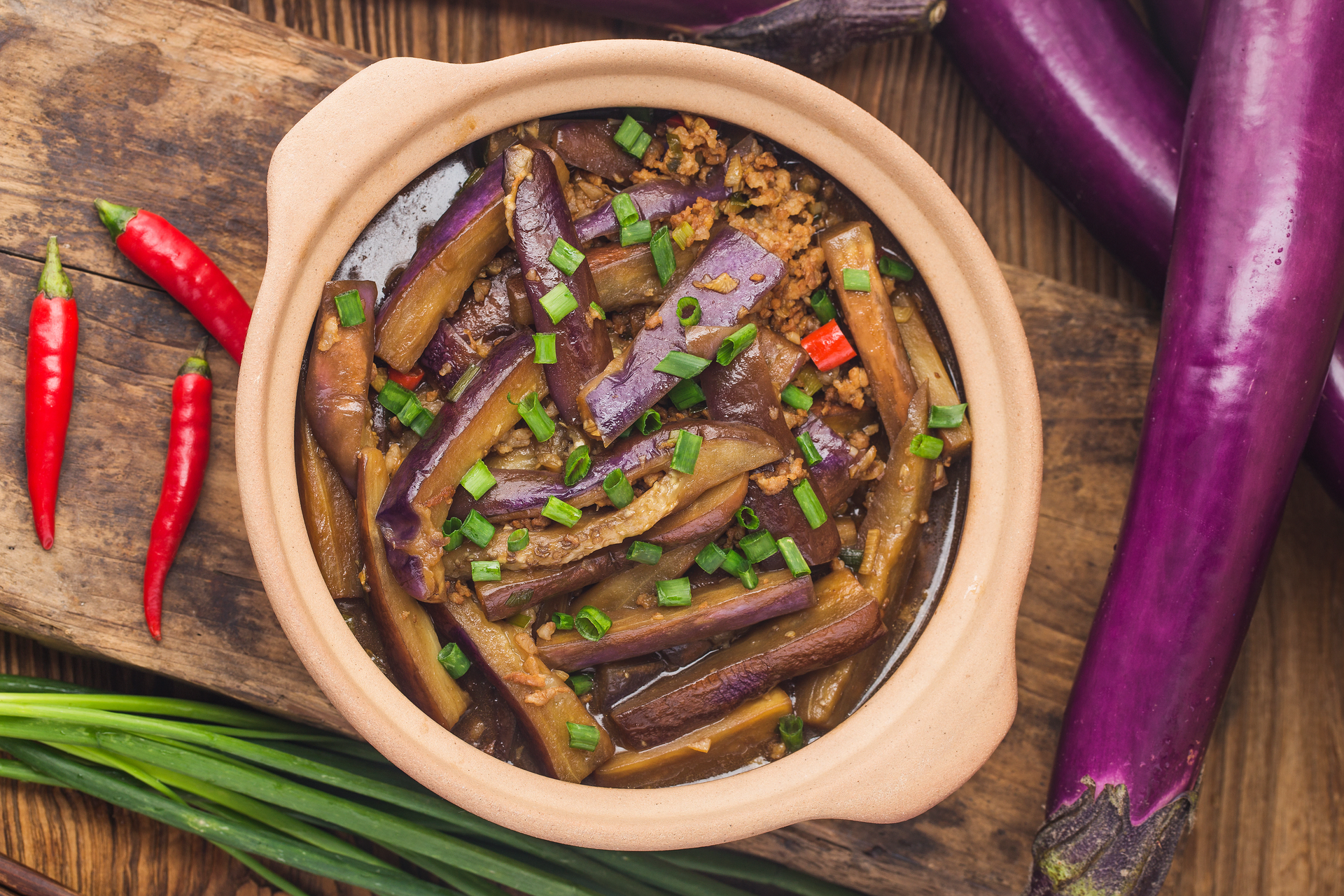 Fragrant Sri Lankan Eggplant Moju with Tamarind and Ginger