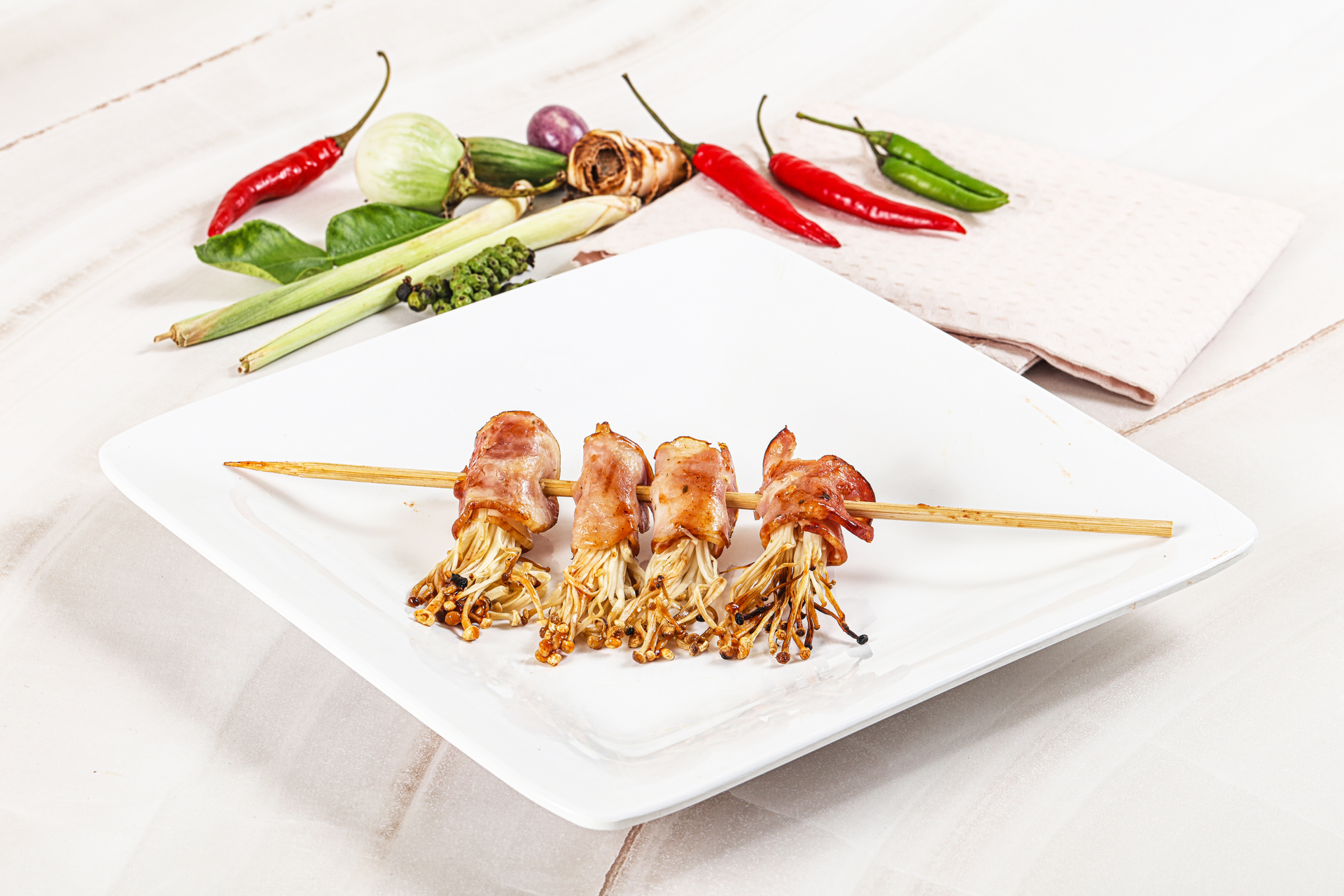 Fragrant Thai Lemongrass Shrimp Skewers
