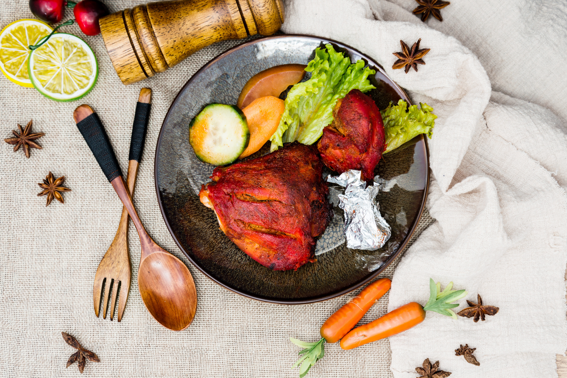 Fragrant Vietnamese Star Anise Duck Confit with Pickled Vegetables