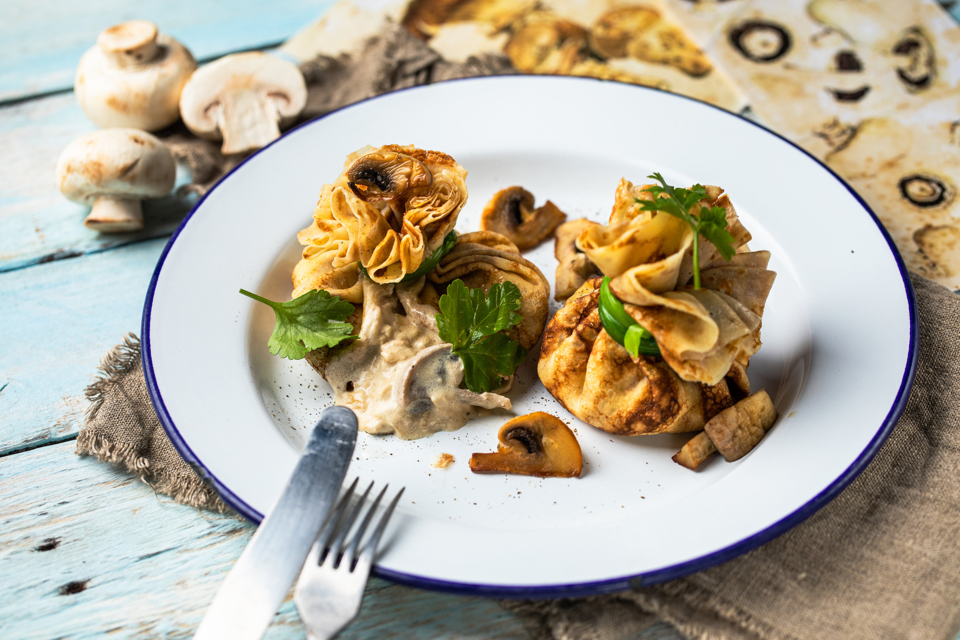 French Bouchées à la Reine with Chicken and Mushrooms