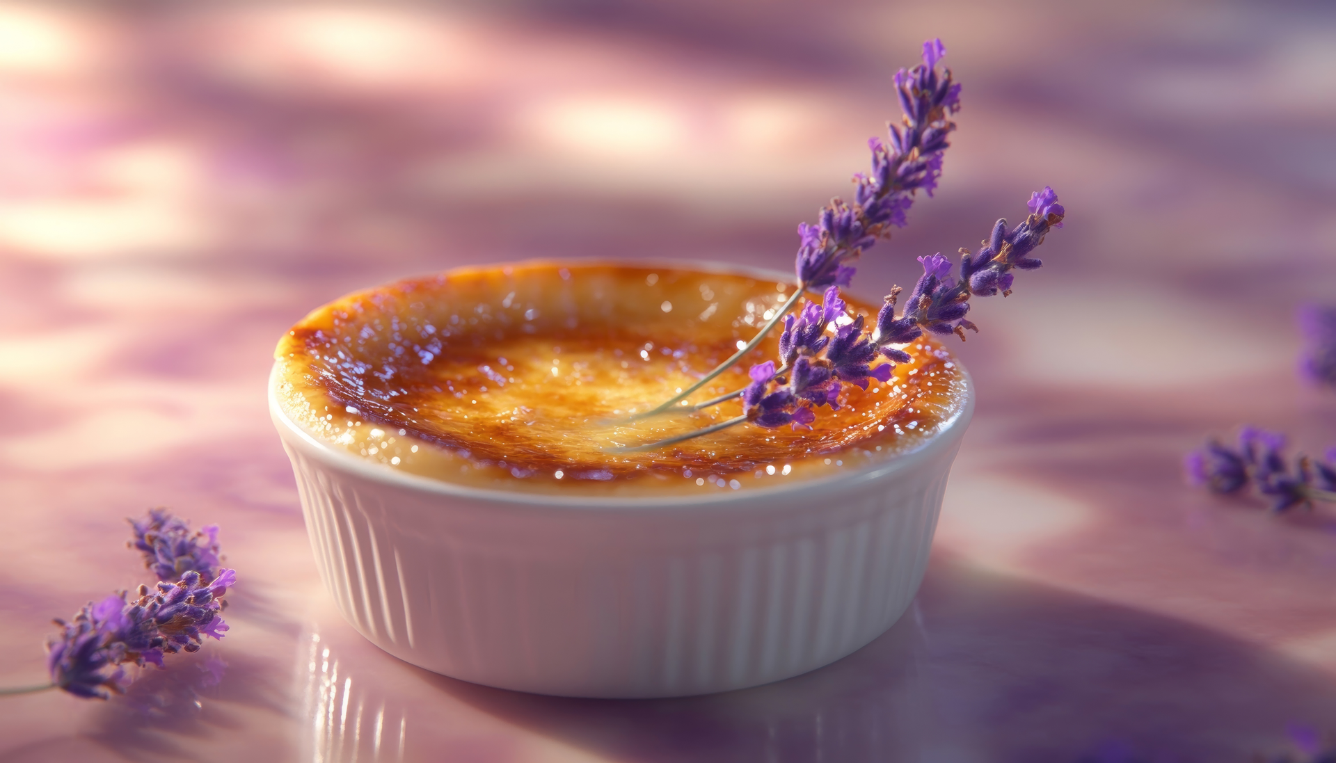 French Lavender Crème Brûlée
