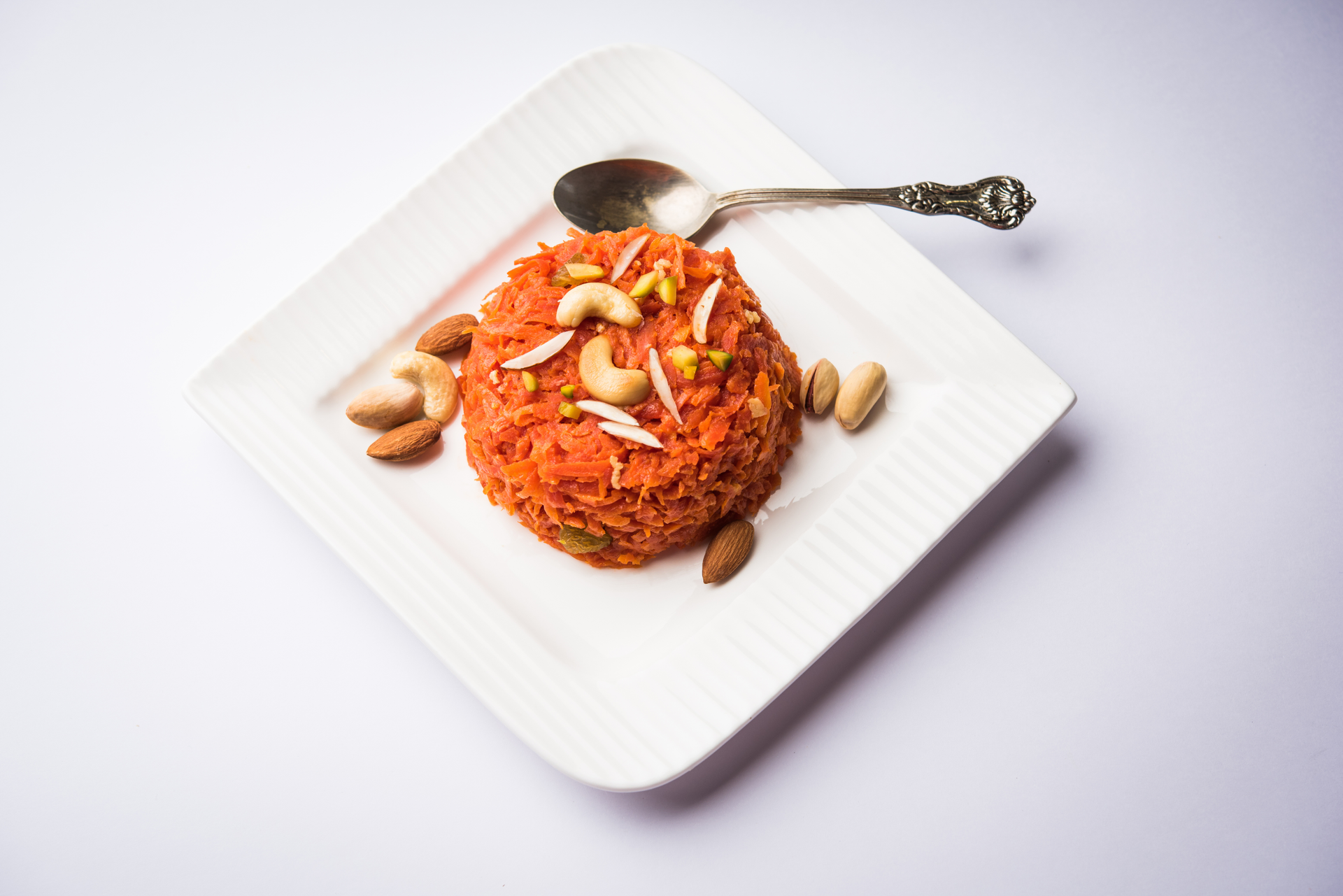 Gajar ka Halwa with Saffron and Pine Nuts