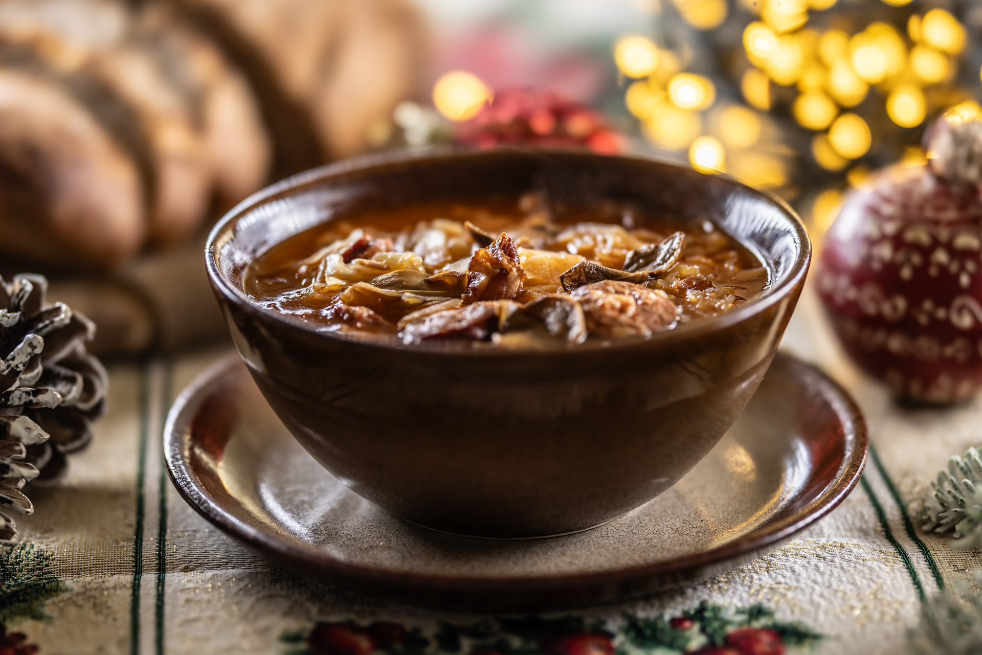 Georgian Kharcho Soup with Beef and Walnuts