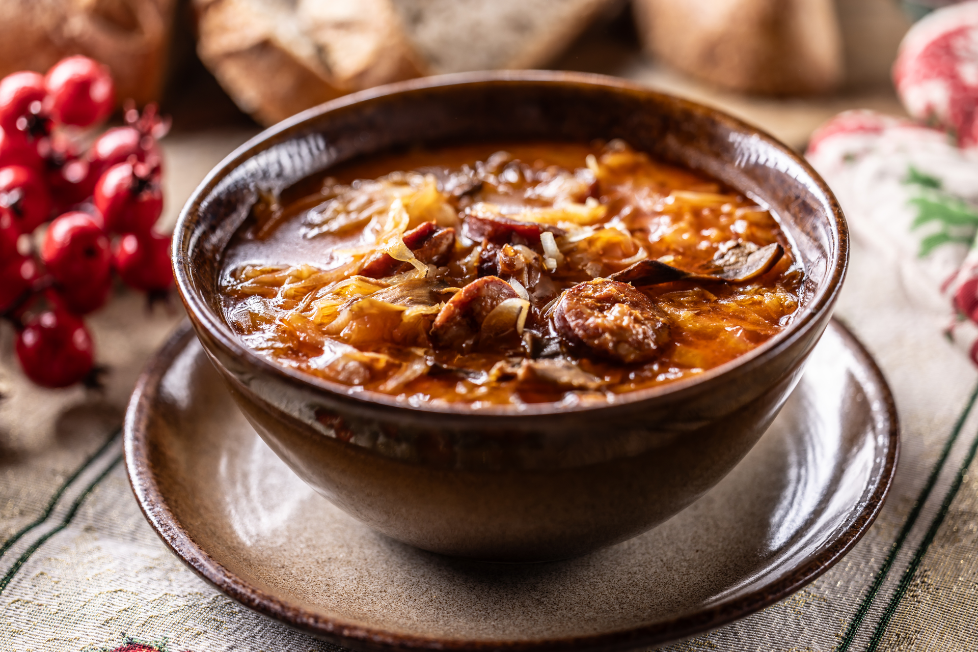 Georgian Kharcho Soup with Beef and Walnuts