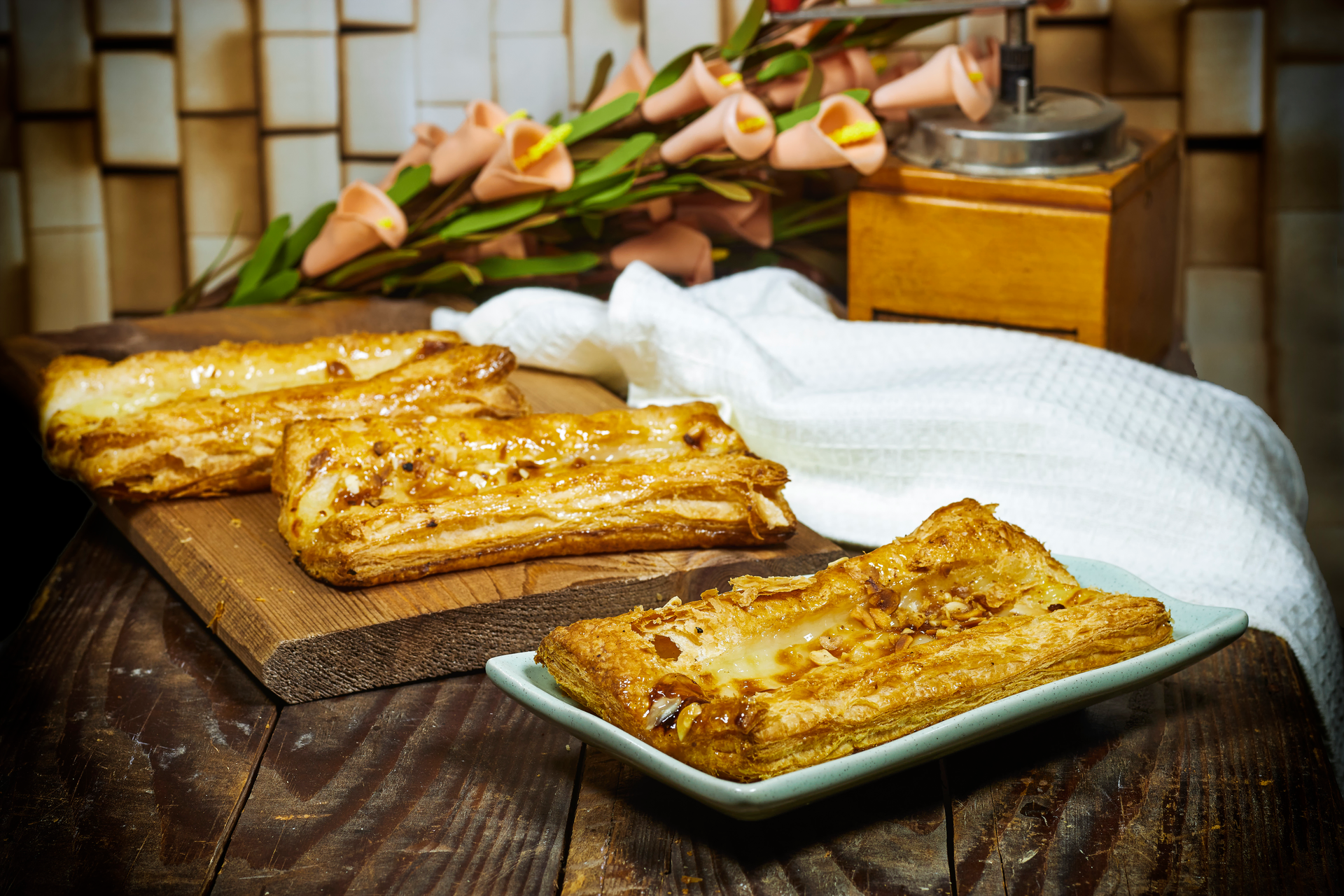 Glazed Bulgarian Banitsa with Apple Spice Filling