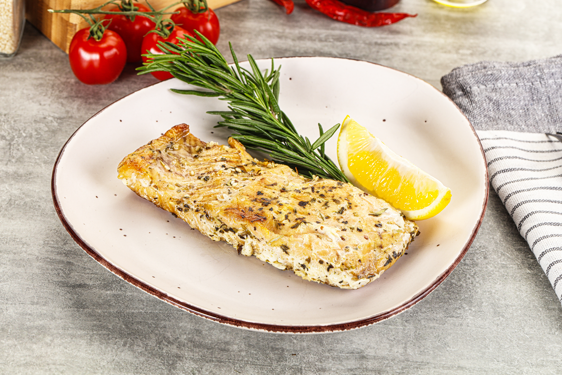 Greek Aromatic Dill and Lemon Baked Fish with Feta Crumble