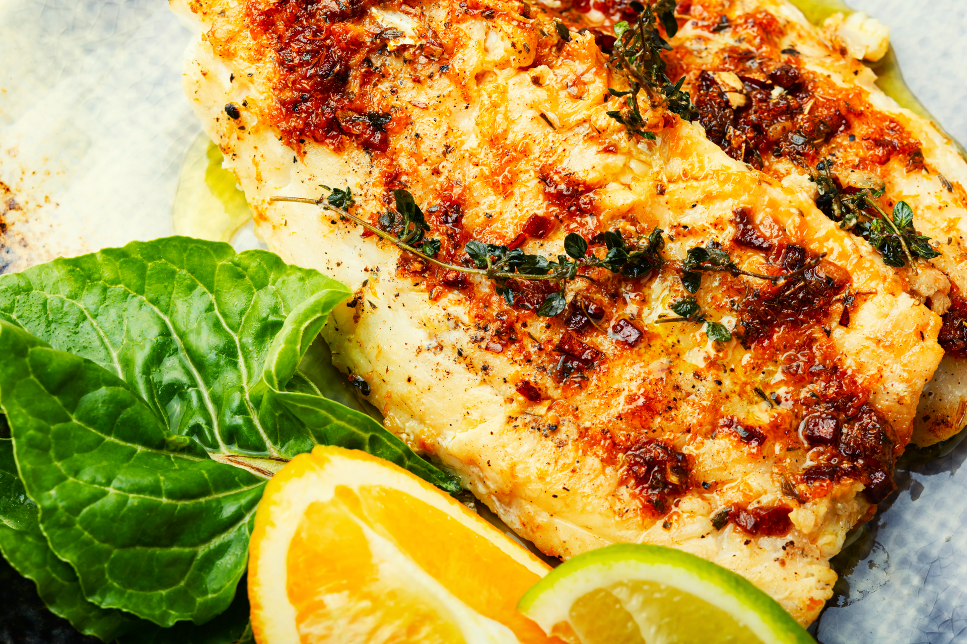 Greek Aromatic Dill and Lemon Baked Fish with Feta Crumble
