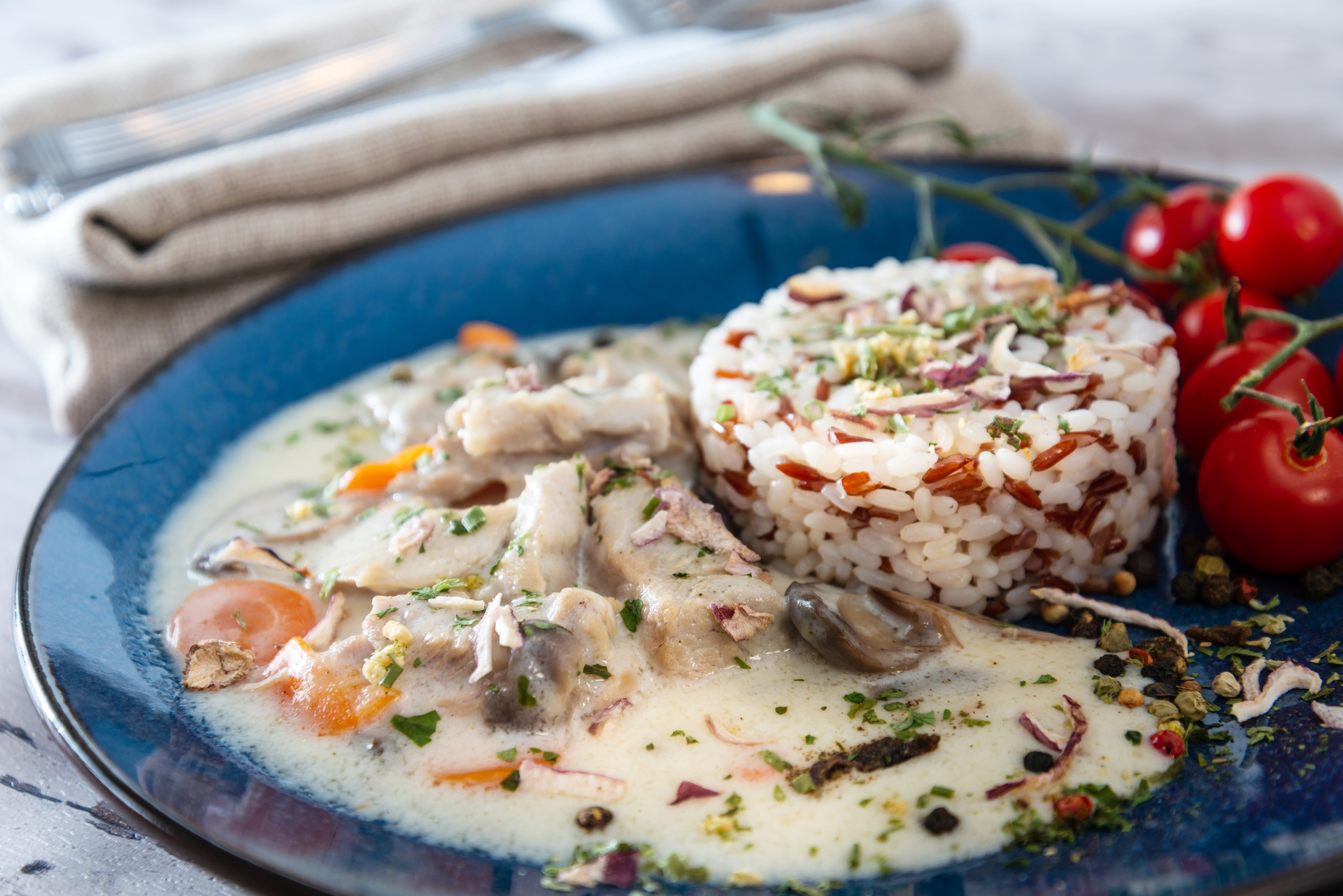 Greek Avgolemono Baked Chicken with Rice and Dill