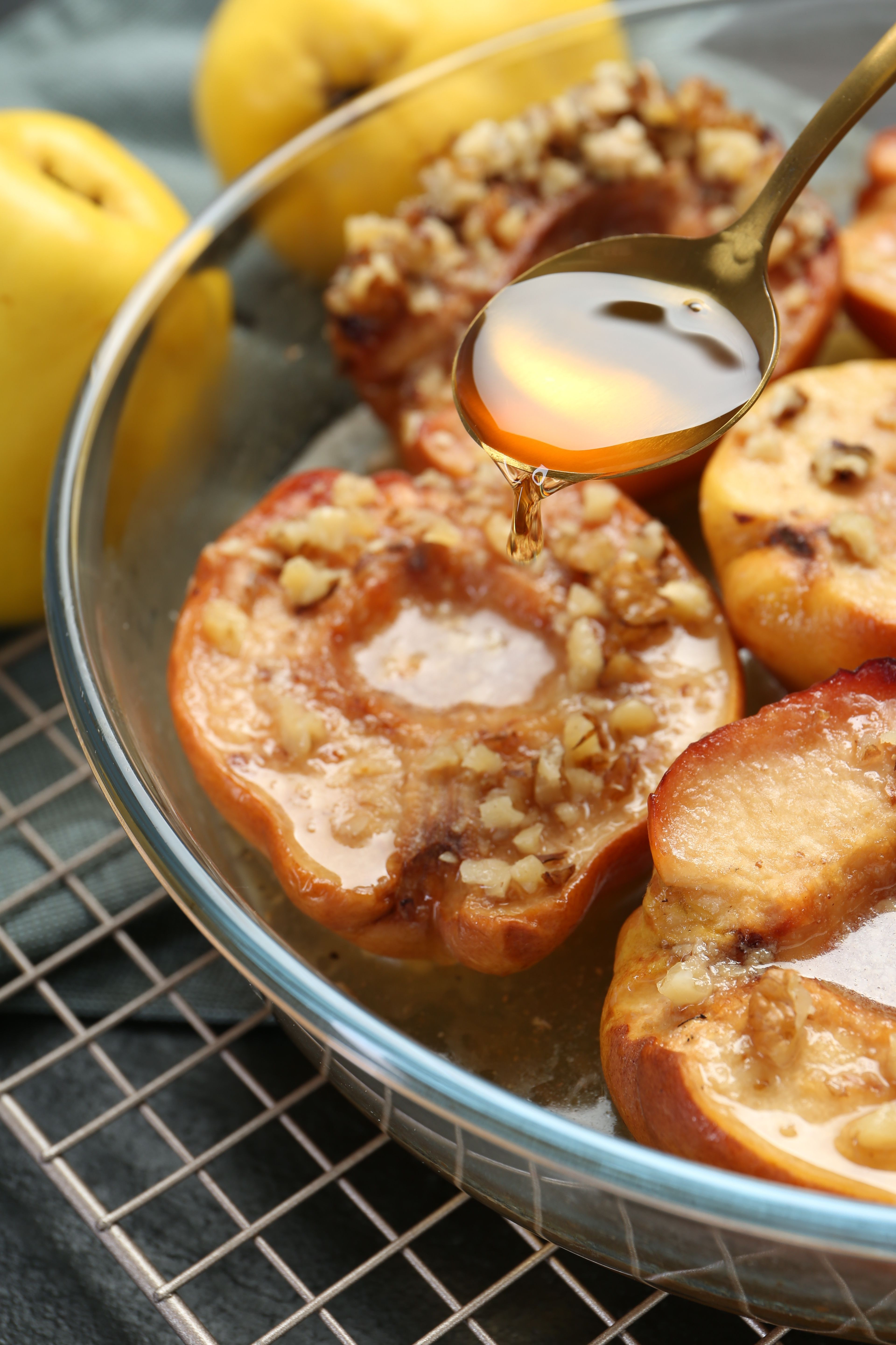 Greek Loukoumades with Honey Syrup and Walnuts